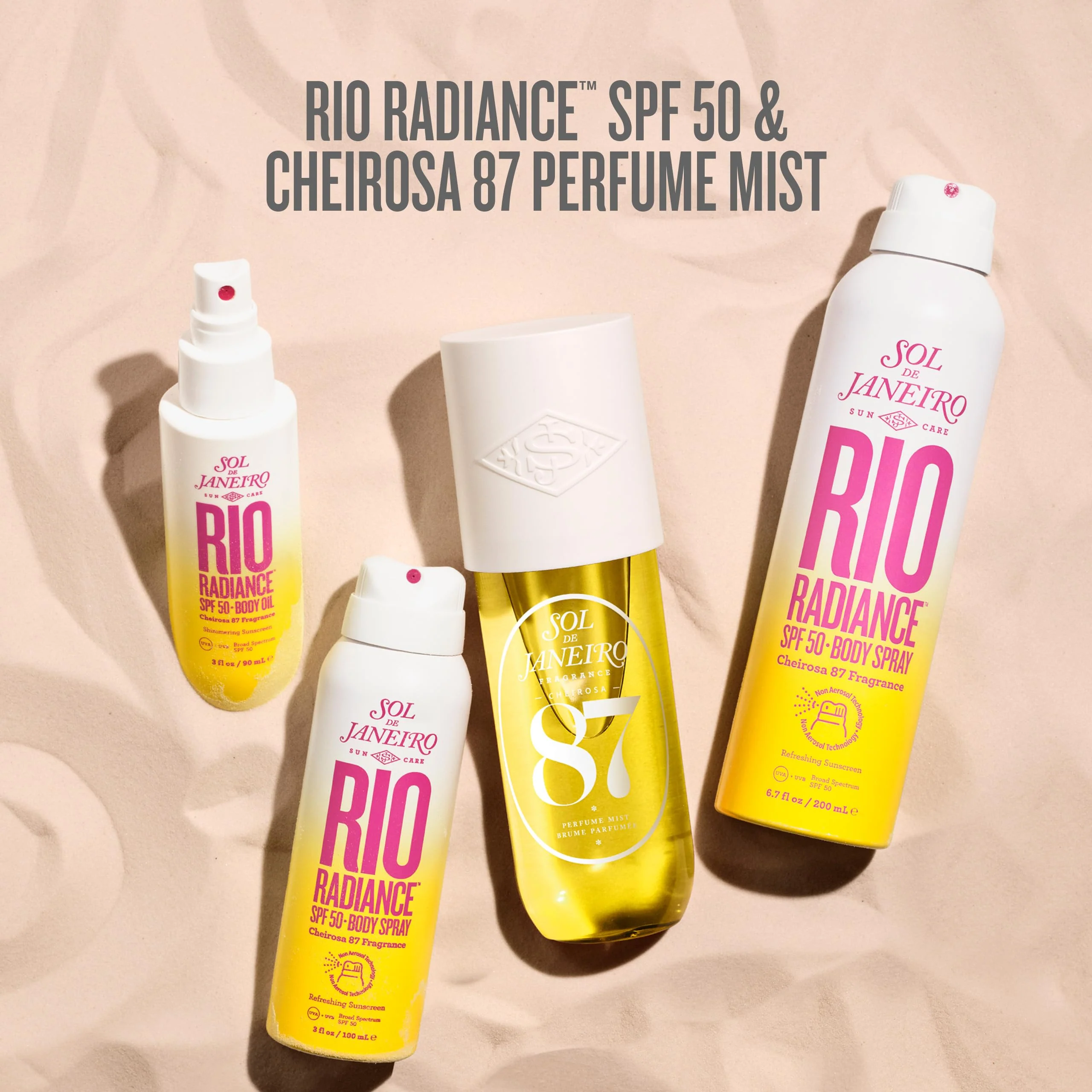 SOL DE JANEIRO Rio Radiance SPF 50 Shimmering Body Oil Broad Spectrum| Spray Sunscreen Dry Oil for Body | UV Protection | 3 fl oz. - Image 2