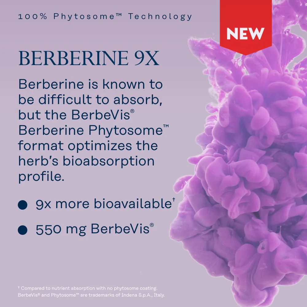 SOLARAY Berberine Phytosome - 9X Absorption and Easy-to-Digest - Standardized to 30% Berberine HCl - Vegan, Made Without Soy - 60-Day Guarantee - 30 Servings, 30 VegCaps - Image 5
