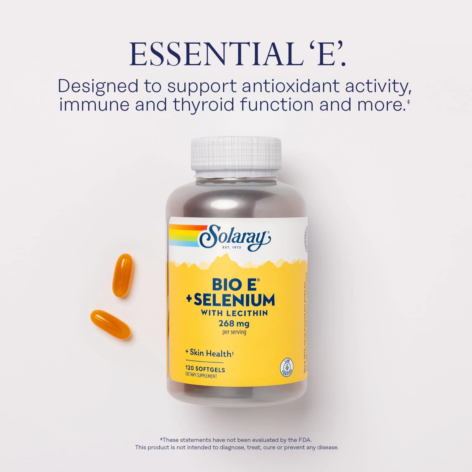 Solaray Bio E with Selenium Supplement, 400iu, 120 Count - Image 3