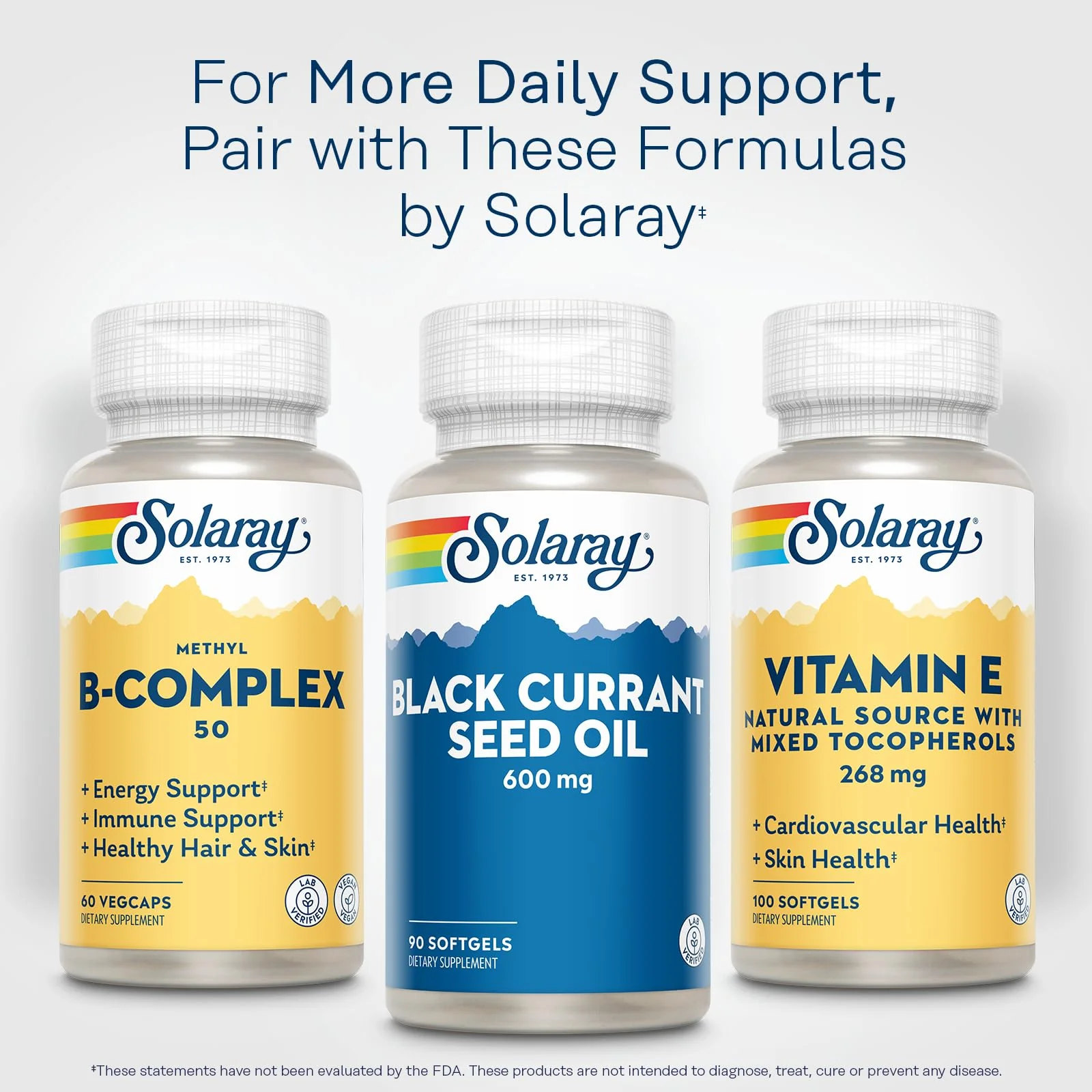 SOLARAY Black Currant Seed Oil 600 mg - Supplying Antioxidants, Gamma Linolenic Acid (GLA), Alpha Linolenic (ALA) and Linoleic Acid (LA) - Skin Health Support - 60-Day Guarantee, 90 Serv, 90 Softgels - Image 6
