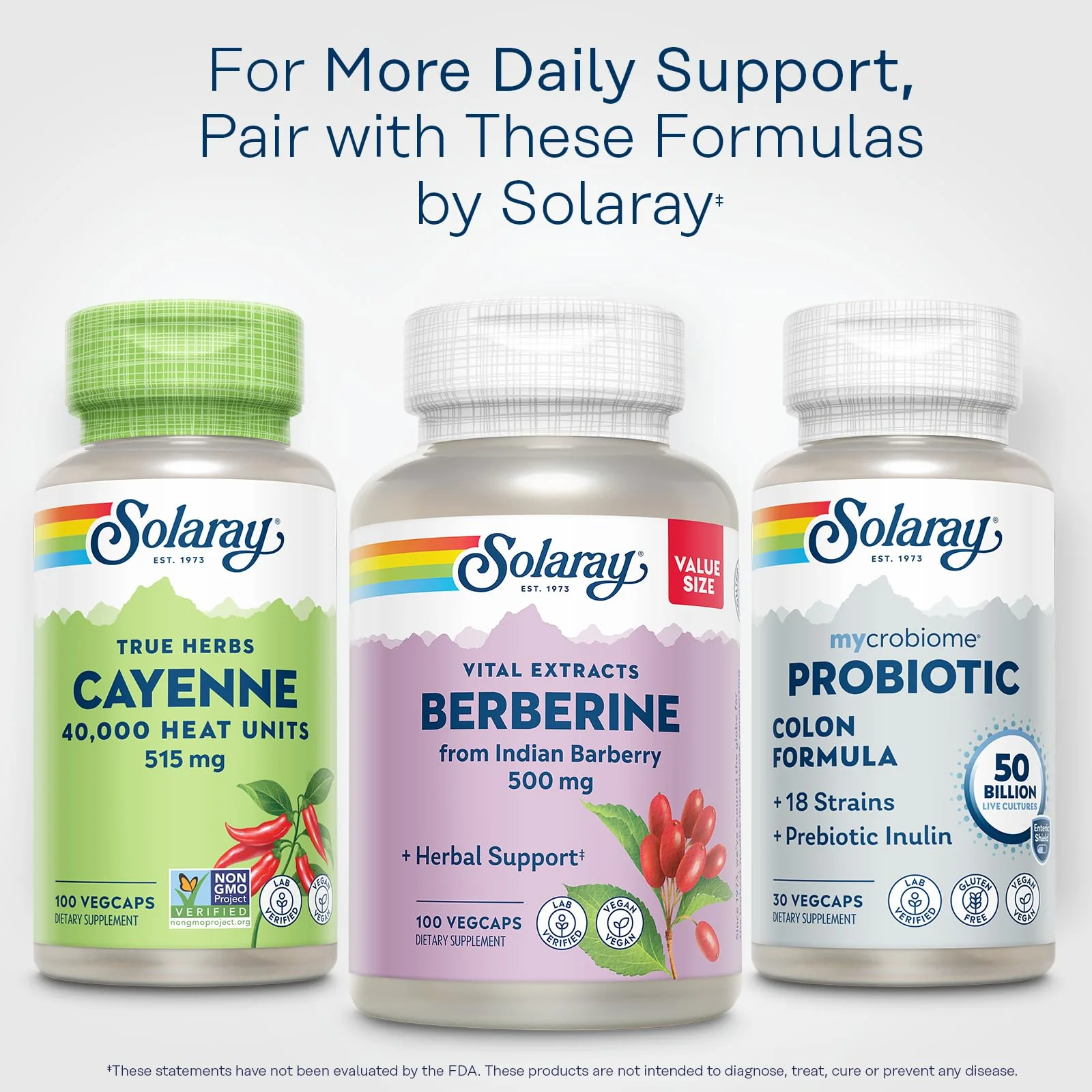 Solaray Cayenne 40,000 Heat Units - Cayenne Pepper Capsule Supplement for Women & Men, 515 mg per Capsule, Capsaicin Supplements, Health and Wellness Support - 100 Ct Veg Caps - Image 6
