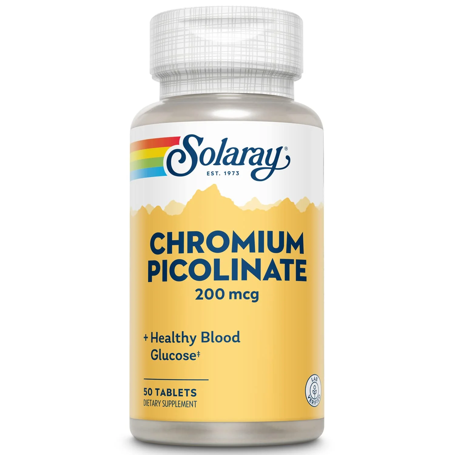 Solaray Chromium Picolinate, Tablet (Btl-Plastic) 200mcg | 50ct