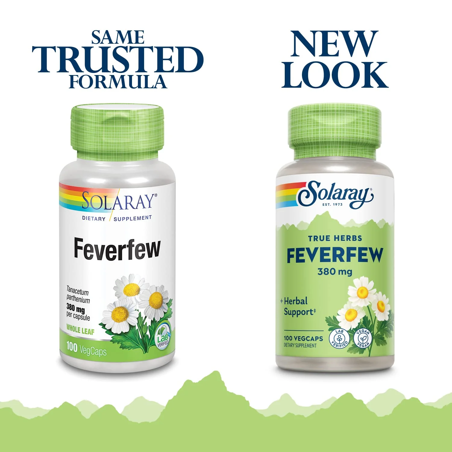 SOLARAY Feverfew Leaf 380 mg | Healthy Circulation, Blood Vessel Tone, Comfort Support | Non-GMO & Vegan | 100 VegCaps - Image 3
