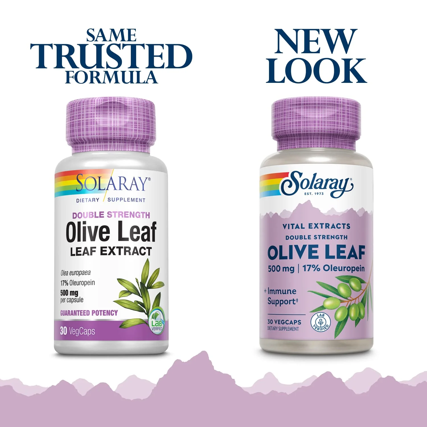 SOLARAY Guaranteed Potency Olive Leaf Extract Double Strength, Veg Cap (Btl-Plastic) 500mg | 30ct - Image 2
