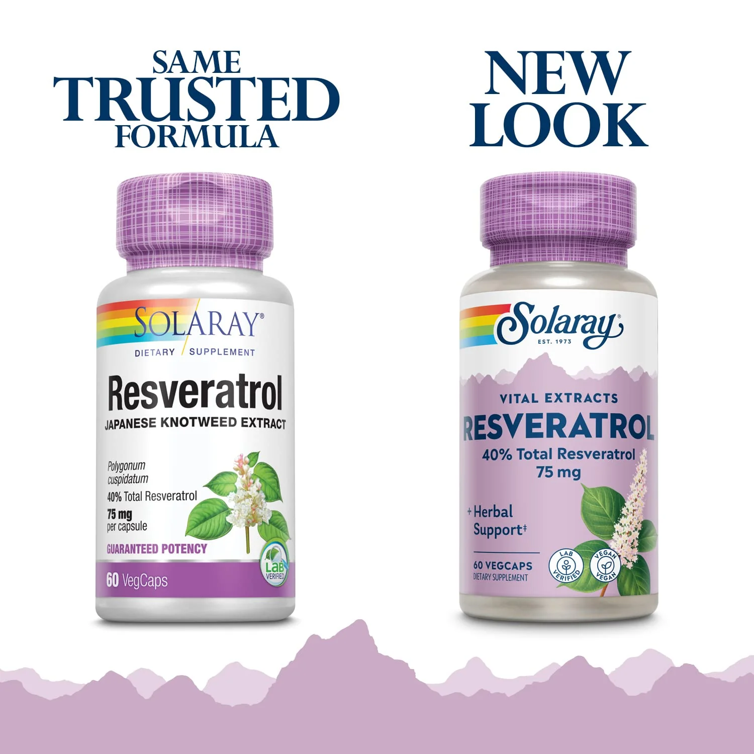 SOLARAY Guaranteed Potency Resveratrol, Veg Cap (Btl-Plastic) 75mg | 60ct - Image 2
