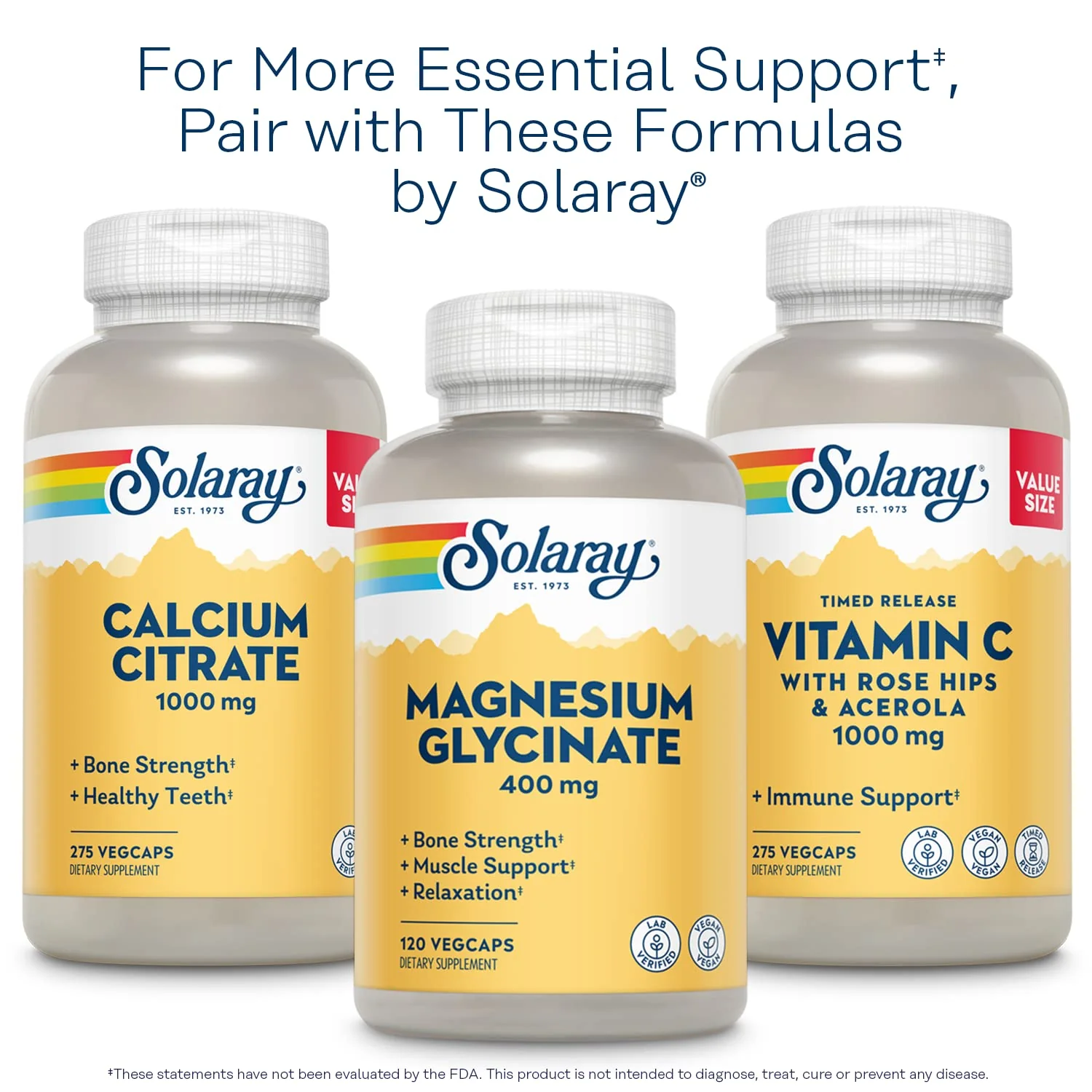 Solaray Magnesium and Potassium with Bromelain, Magnesium Potassium Supplement for Heart Health, Electrolyte, and Muscle Support - Gluten Free & Lab Verified - 60 Servings, 120 VegCaps - Image 6