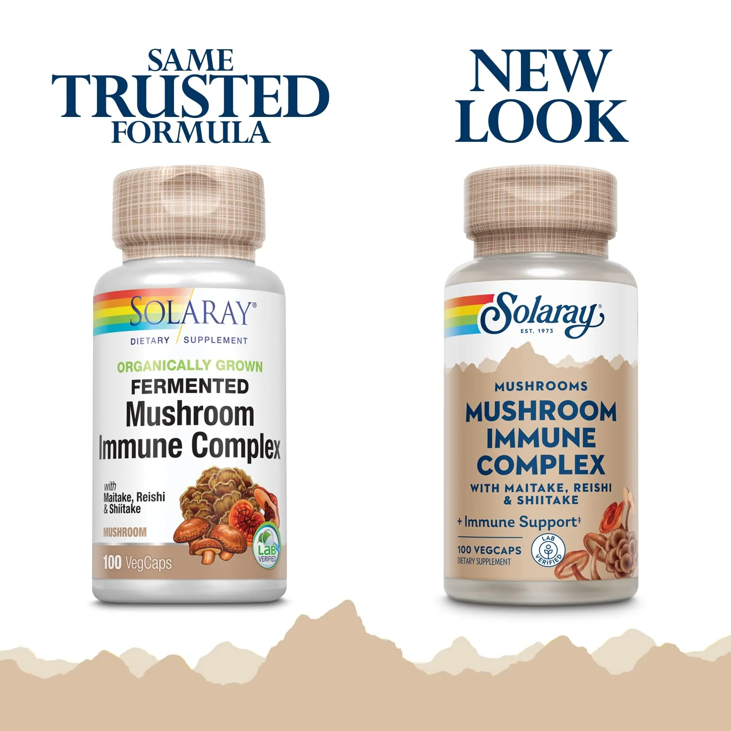 SOLARAY Maitake, Reishi, & Shiitake Mushroom Complex Capsules - Mushroom Supplement for Men & Women, 600 mg per Serving, Immune Health Support - 100 Veg Caps - Image 6
