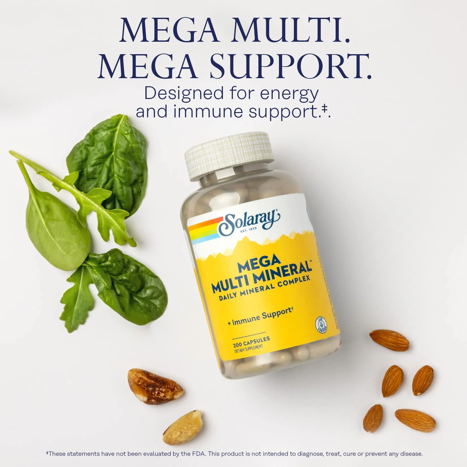 Solaray Mega Multi Mineral | 200 Capsules - Image 3