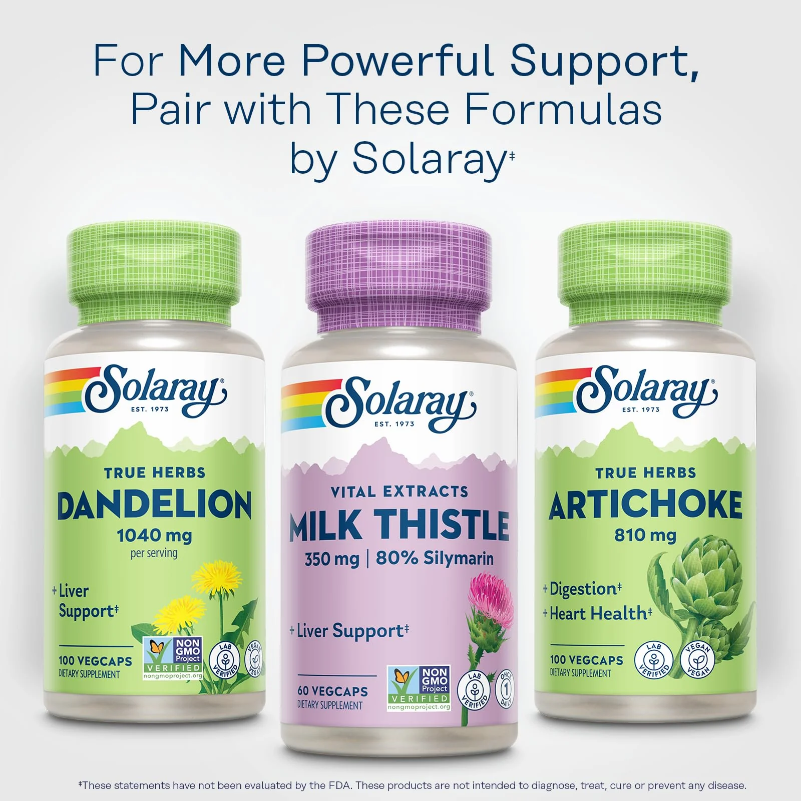 SOLARAY Milk Thistle Seed Extract 350 mg Guaranteed to Contain 80% Silymarin, Traditional Liver Support, Vegan & Lab Verified for Quality, 60 Day Money-Back Guarantee, 60 Servings, 60 VegCaps - Image 7