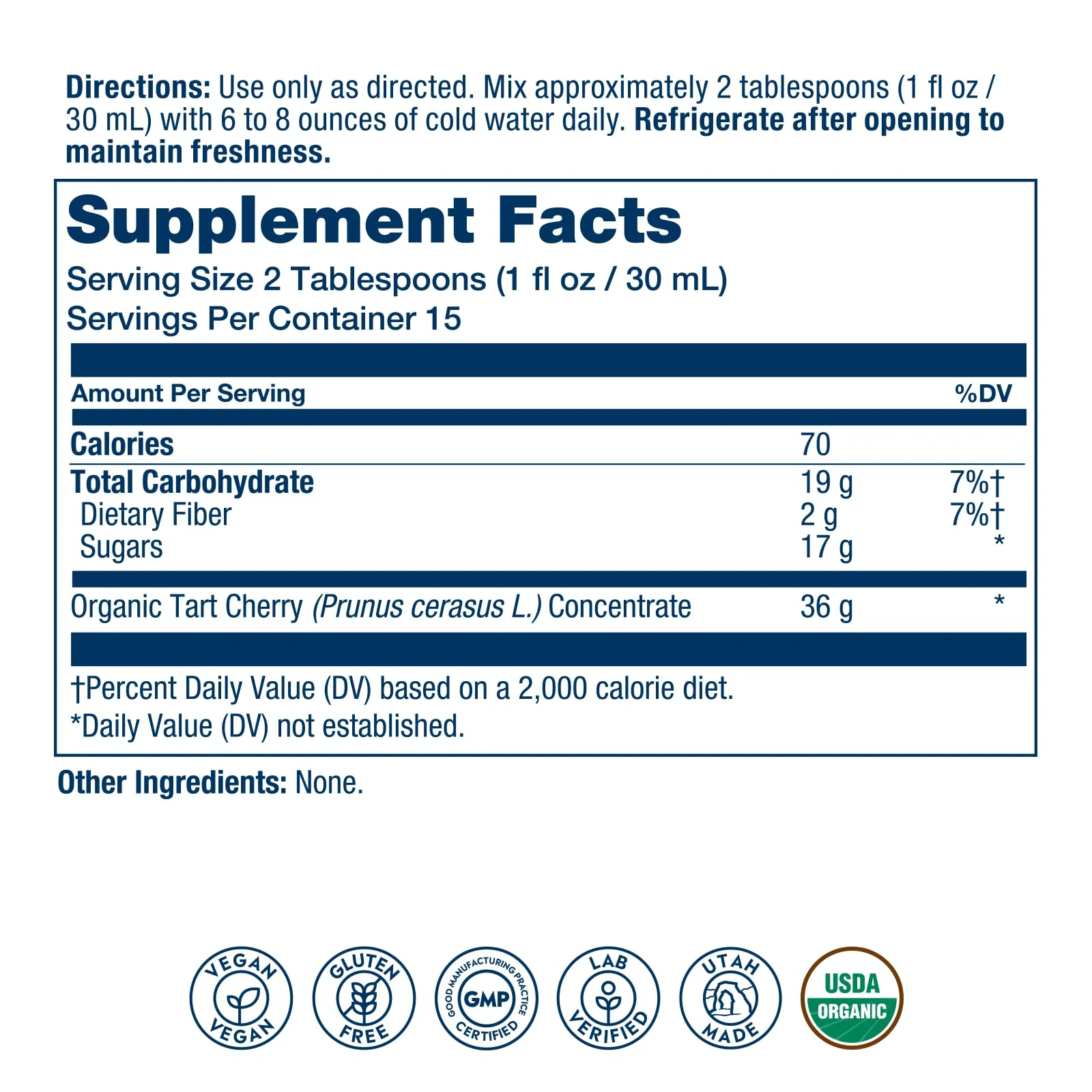 Solaray Organic Tart Cherry Juice Concentrate, 100% Juice Concentrate from Organic Tart Cherries for Overall Well-Being - Vegan, Lab Verified, 60-Day Guarantee, 15 Servings, 16 fl oz - Image 2