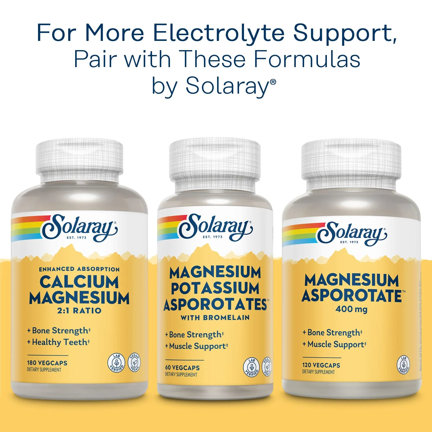 Solaray Potassium Asporotate Chelated Supplement, Electrolyte Balance & Heart Health Support, 100 Servings, 100 Capsules - Image 6