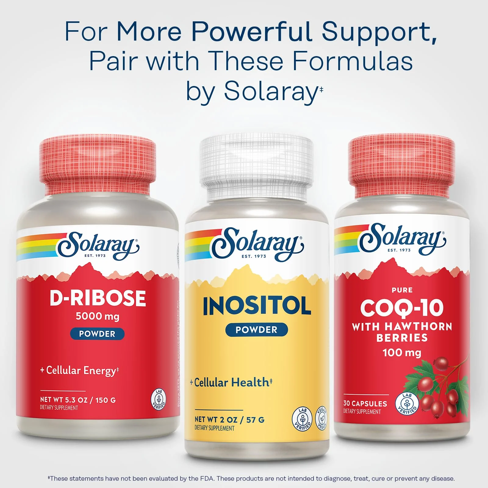 SOLARAY Pure Inositol Powder - Cellular Health Support - Vegan, Lab Verified - 163 Servings, 4 OZ (2oz, 81 Serv.) - Image 6