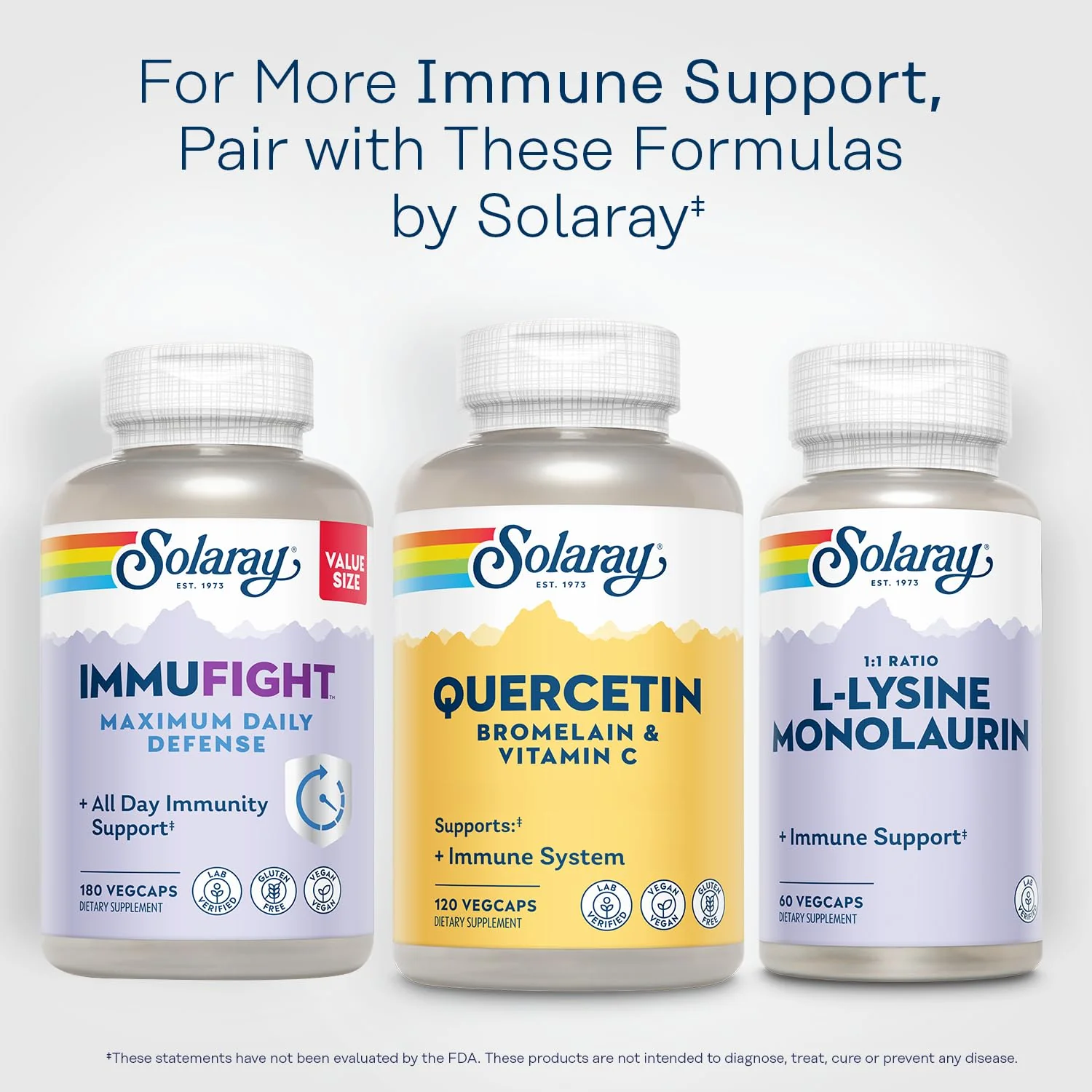 SOLARAY QBC Plex | Quercetin & Bromelain Plus Vitamin C | Year Round Immune Function & Respiratory Health Support | Non-GMO & Vegan | 120 VegCaps - Image 6