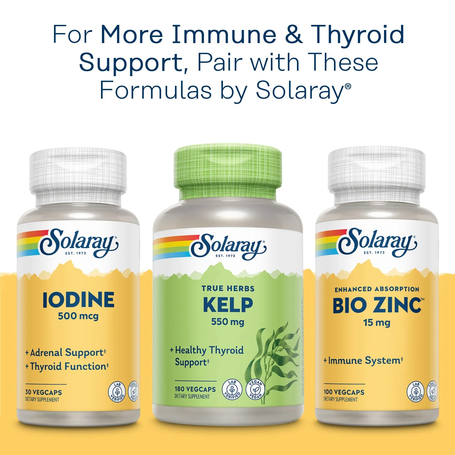 Solaray Yeast Free Selenium 100mcg, Healthy Immune & Thyroid Function Support, Enhanced Absorption, 90 Serv, 90 VegCaps - Image 2