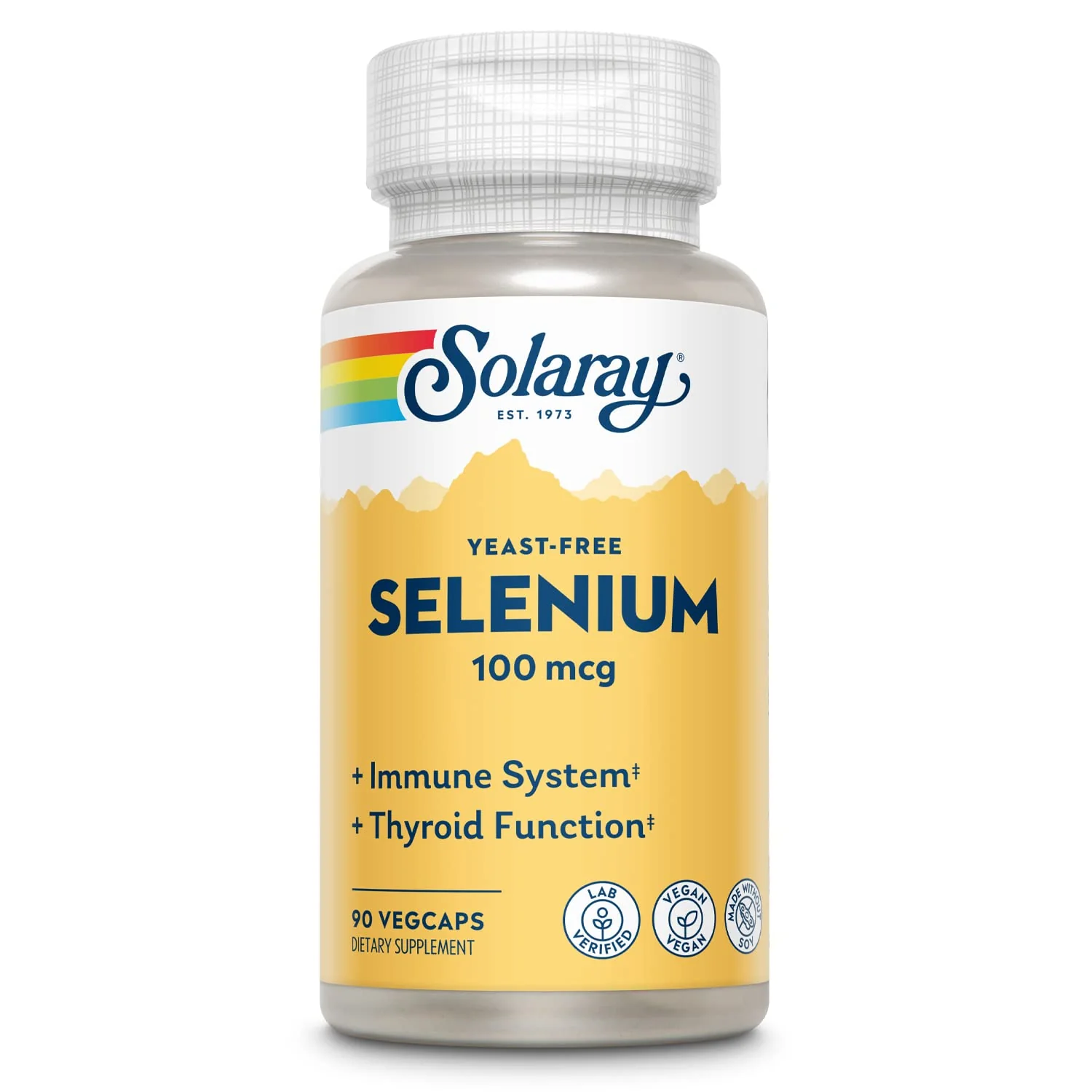Solaray Yeast Free Selenium 100mcg, Healthy Immune & Thyroid Function Support, Enhanced Absorption, 90 Serv, 90 VegCaps - Image 7