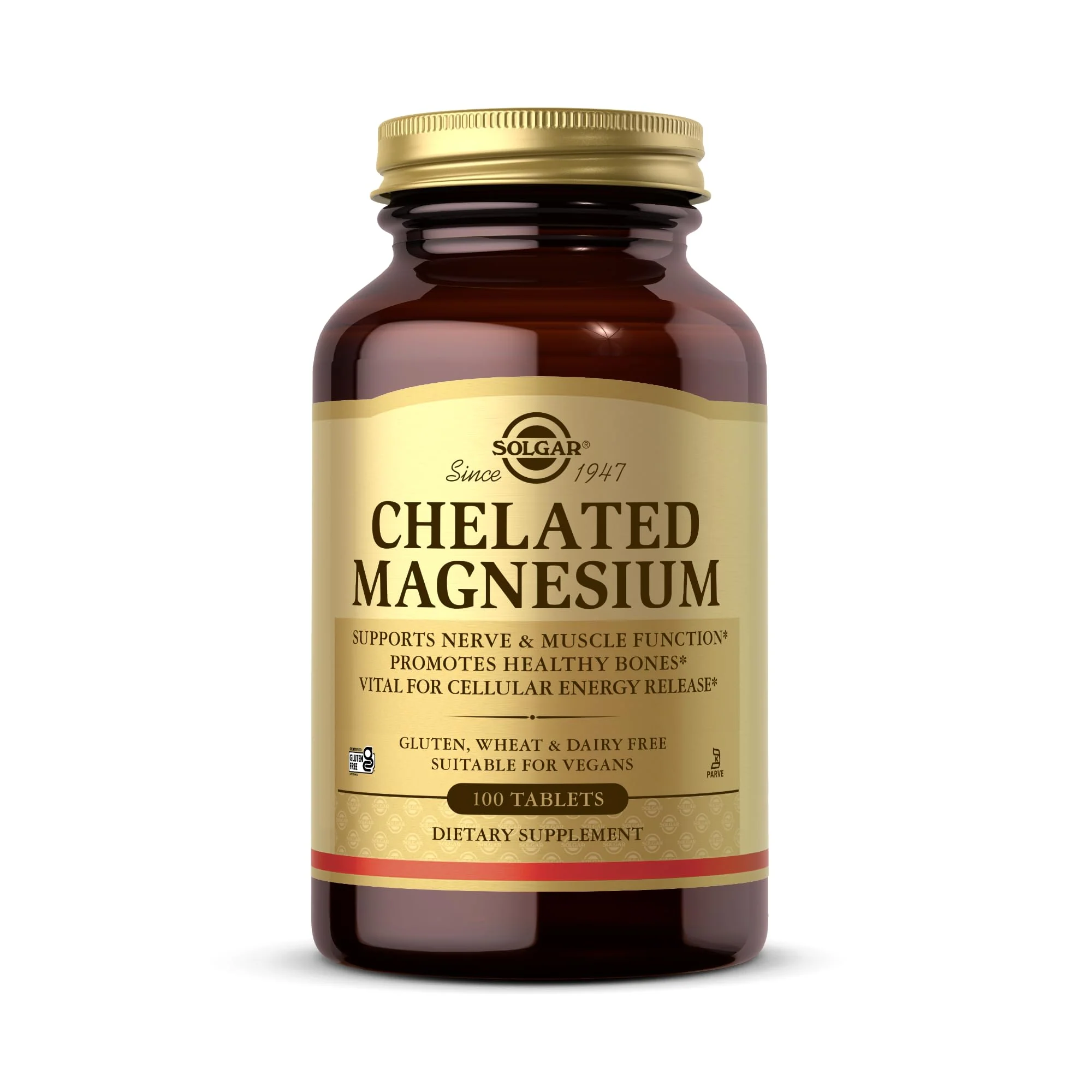 Solgar, Chelated Magnesium Prop 65, 100 Tablets