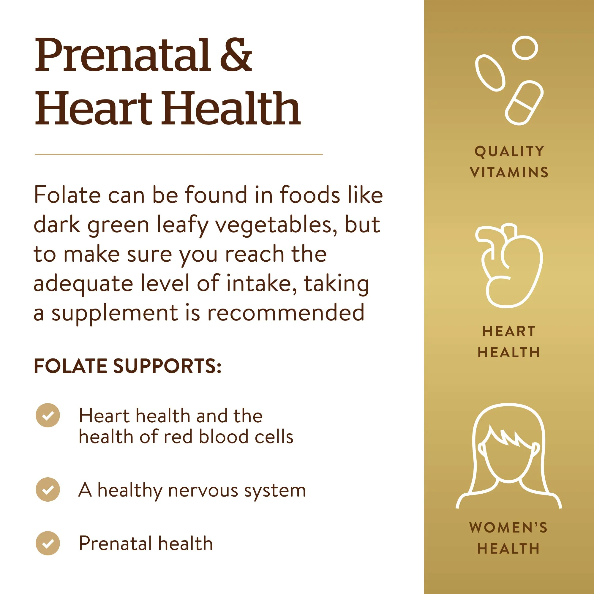 Solgar Folate 1,333 MCG Dietary Folate Equivalent (800 mcg Folic Acid), 250 Tablets - Heart Health, Healthy Nervous System, Prenatal Support - Non-GMO, Vegan, Gluten Free, Dairy Free - 250 Servings - Image 4