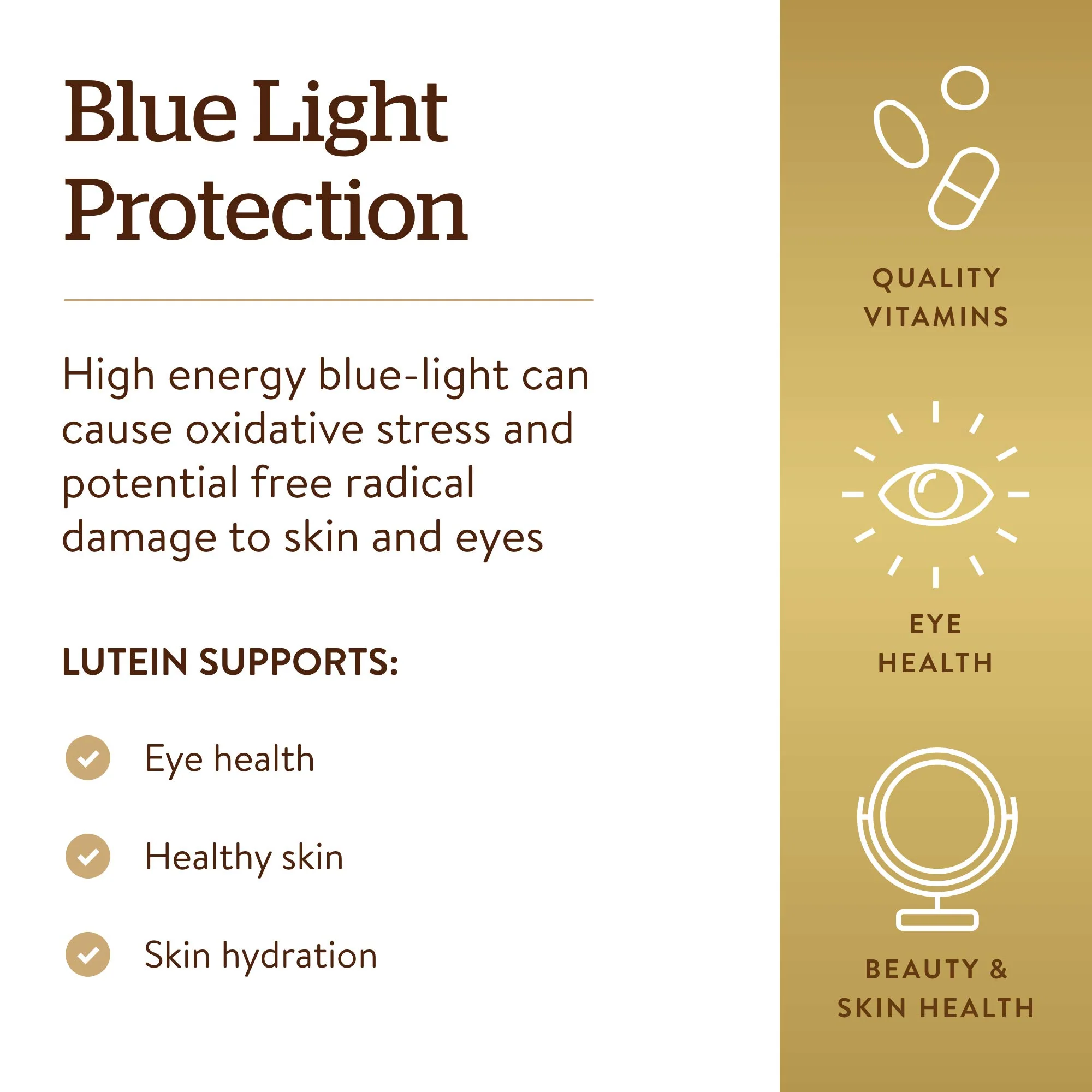 Solgar Lutein 40 mg, 30 Softgels - Supports Eye Health - Helps Filter Out Blue-Light - Contains FloraGLO Lutein - Gluten-Free, Dairy Free - 30 Servings - Image 4