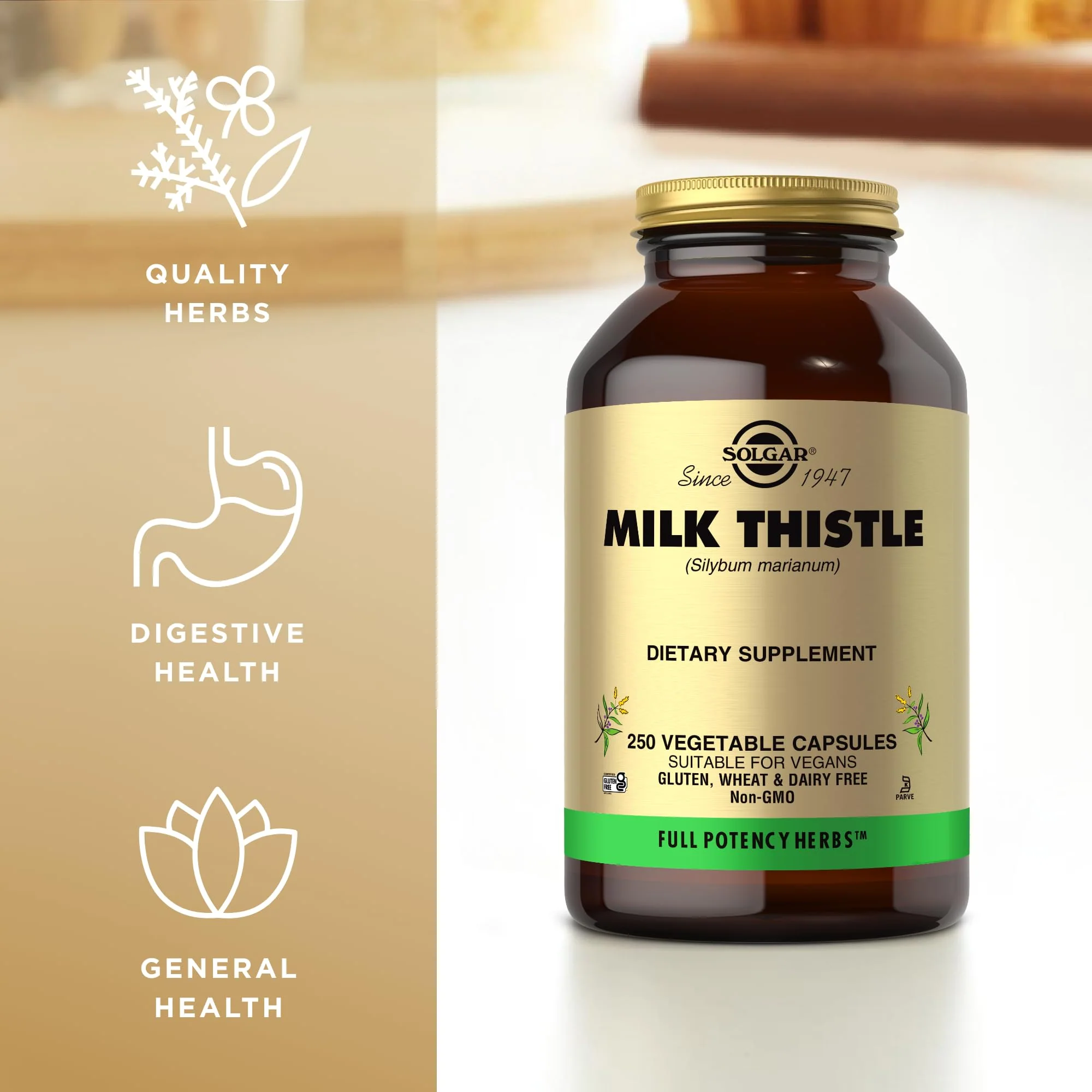 Solgar - Milk Thistle (Silybum Marianum, 100 mg, 250 veggie caps - Image 4