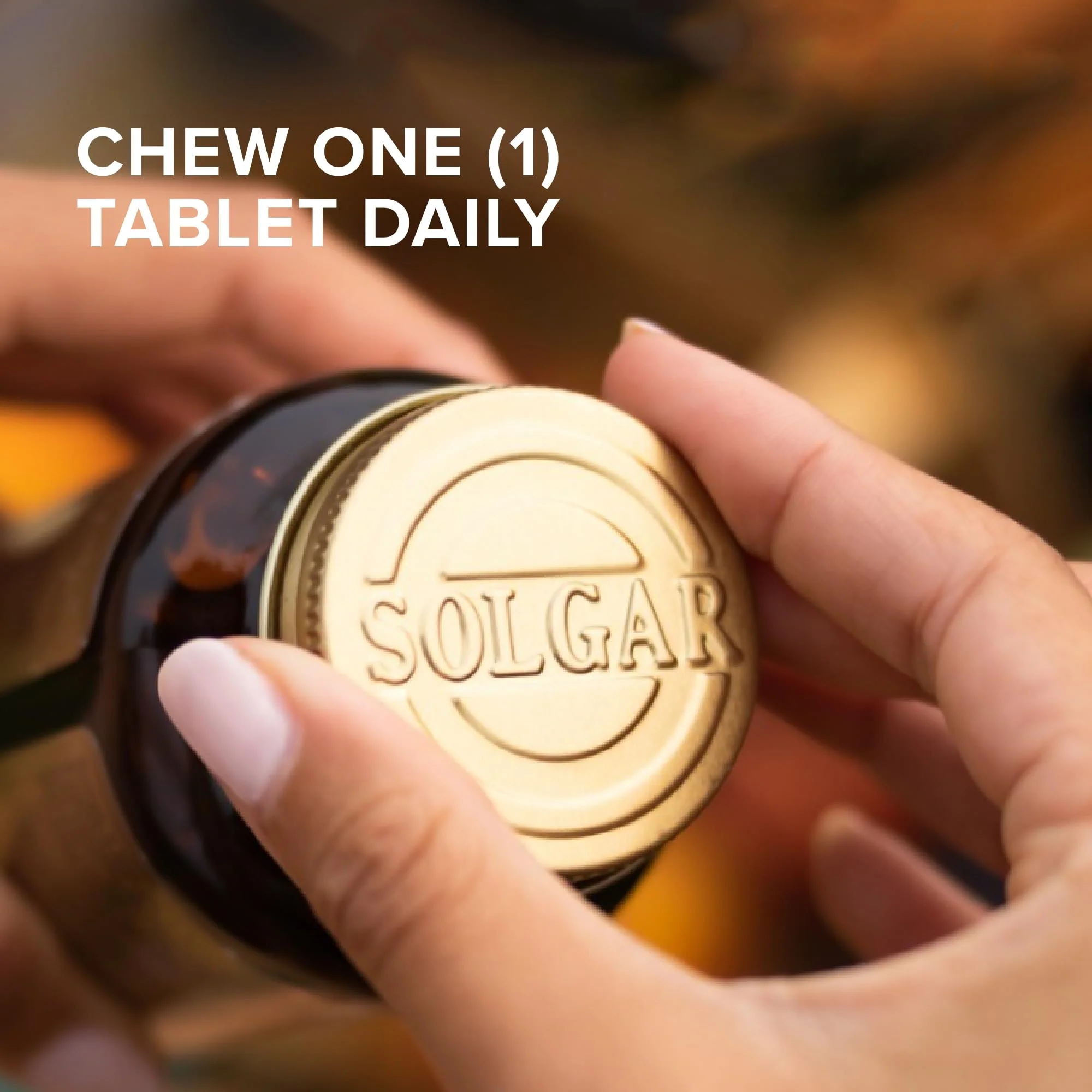 Solgar Vitamin D3 (Cholecalciferol) 25 mcg (1000 IU), Natural Strawberry Banana Swirl - 100 Chewable Tablets - Non-GMO, Kosher - 100 Servings - Image 3