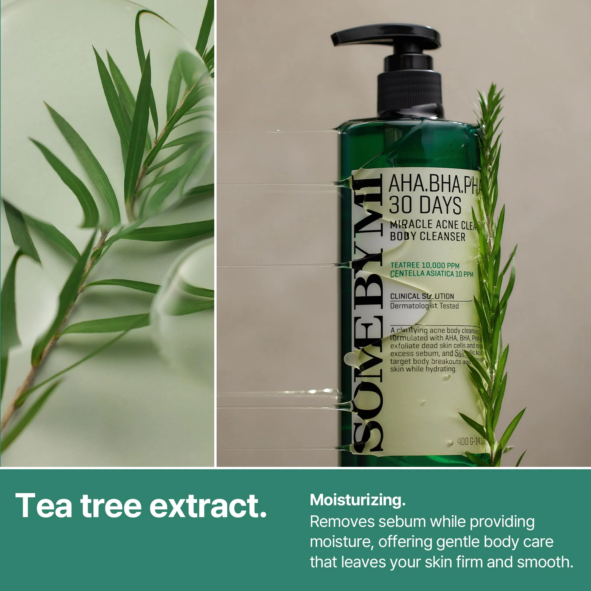 SOME BY MI AHA BHA PHA 30 Days Miracle Acne Clear Body Cleanser – Pack of 2 – Daily Exfoliating Tea Tree & Salicylic Acid Acne Body Wash – Deep Cleanses Sebum, Oil & Impurities – Korean Skin Care - Image 4