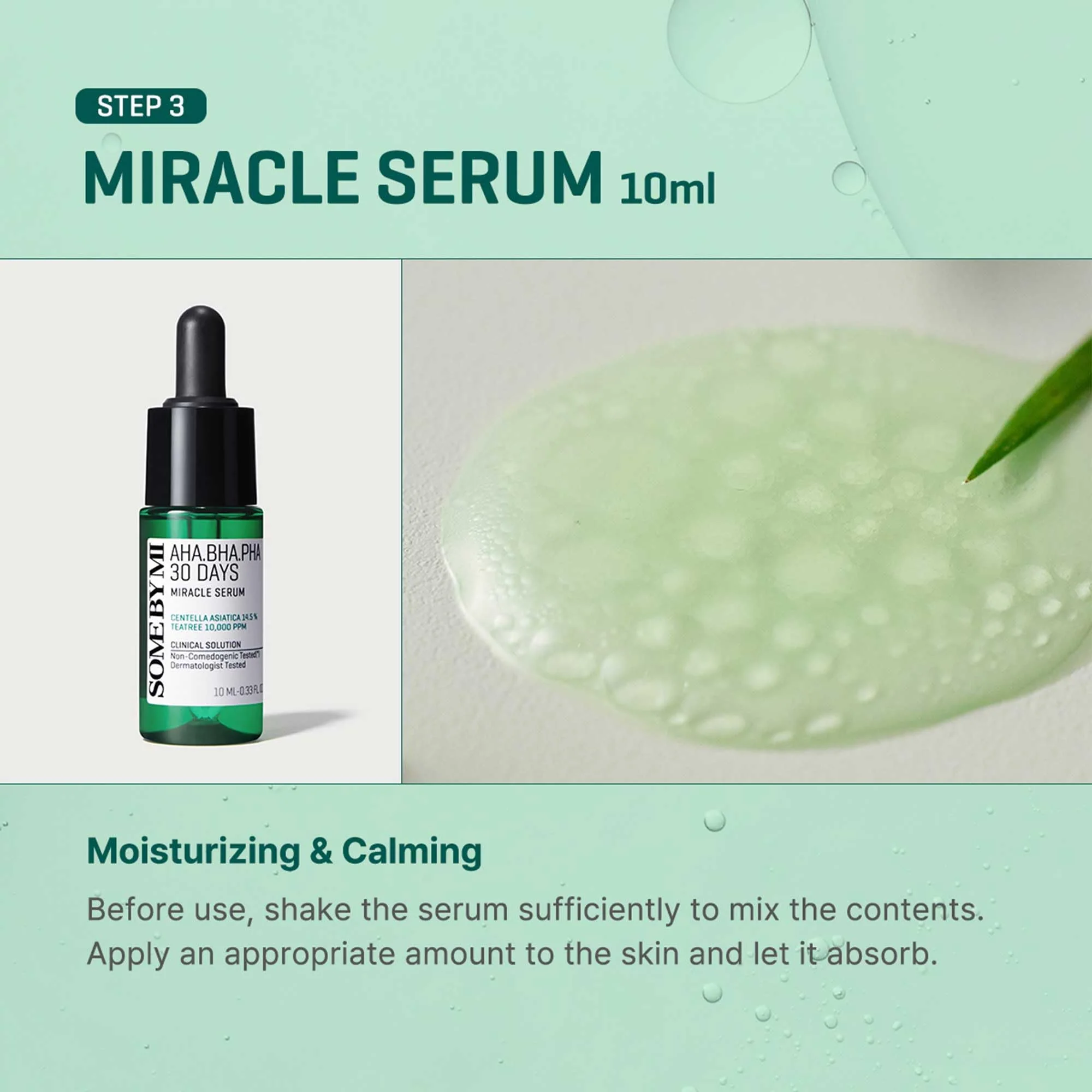 SOME BY MI AHA BHA PHA 30Days Miracle AC SOS Kit - Toner 1.01Oz, Serum 0.33Oz, Cream 0.7Oz, Foam 1.01Oz - Mild Exfoliating Daily Skin Care Set - Skin Wastes, Sebum, Oiliness Care - Korean Skin Care - Image 3