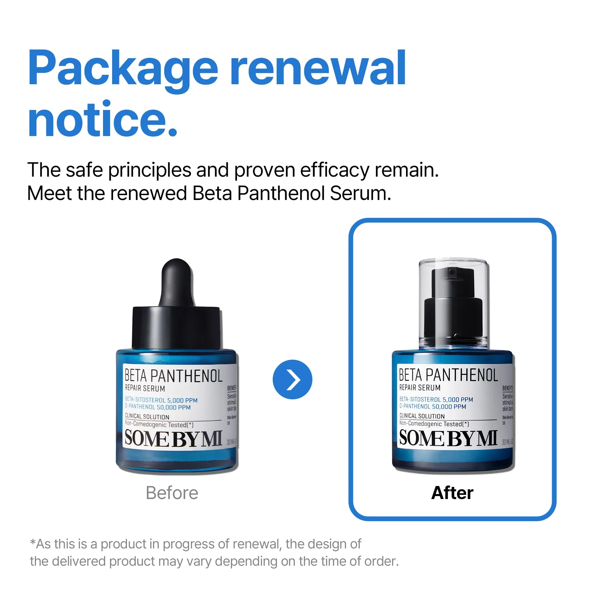 SOME BY MI Beta-Panthenol Repair Serum – 1.01oz, 30ml – Korean Hydrating Hyaluronic Acid Serum for Face – Daily Barrier Repair & Soothing Formula with Beta-Sitosterol & Panthenol – Korean Skin Care - Image 2