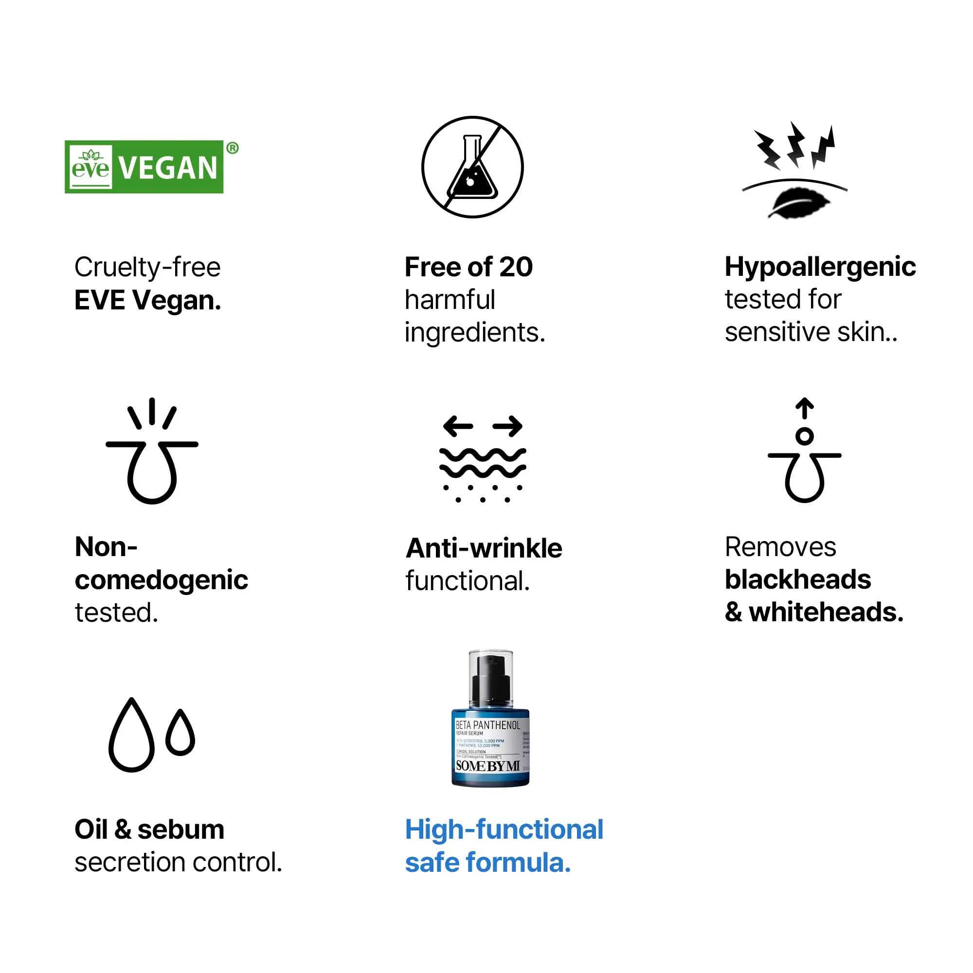 SOME BY MI Beta-Panthenol Repair Serum – 1.01oz, 30ml – Korean Hydrating Hyaluronic Acid Serum for Face – Daily Barrier Repair & Soothing Formula with Beta-Sitosterol & Panthenol – Korean Skin Care - Image 5