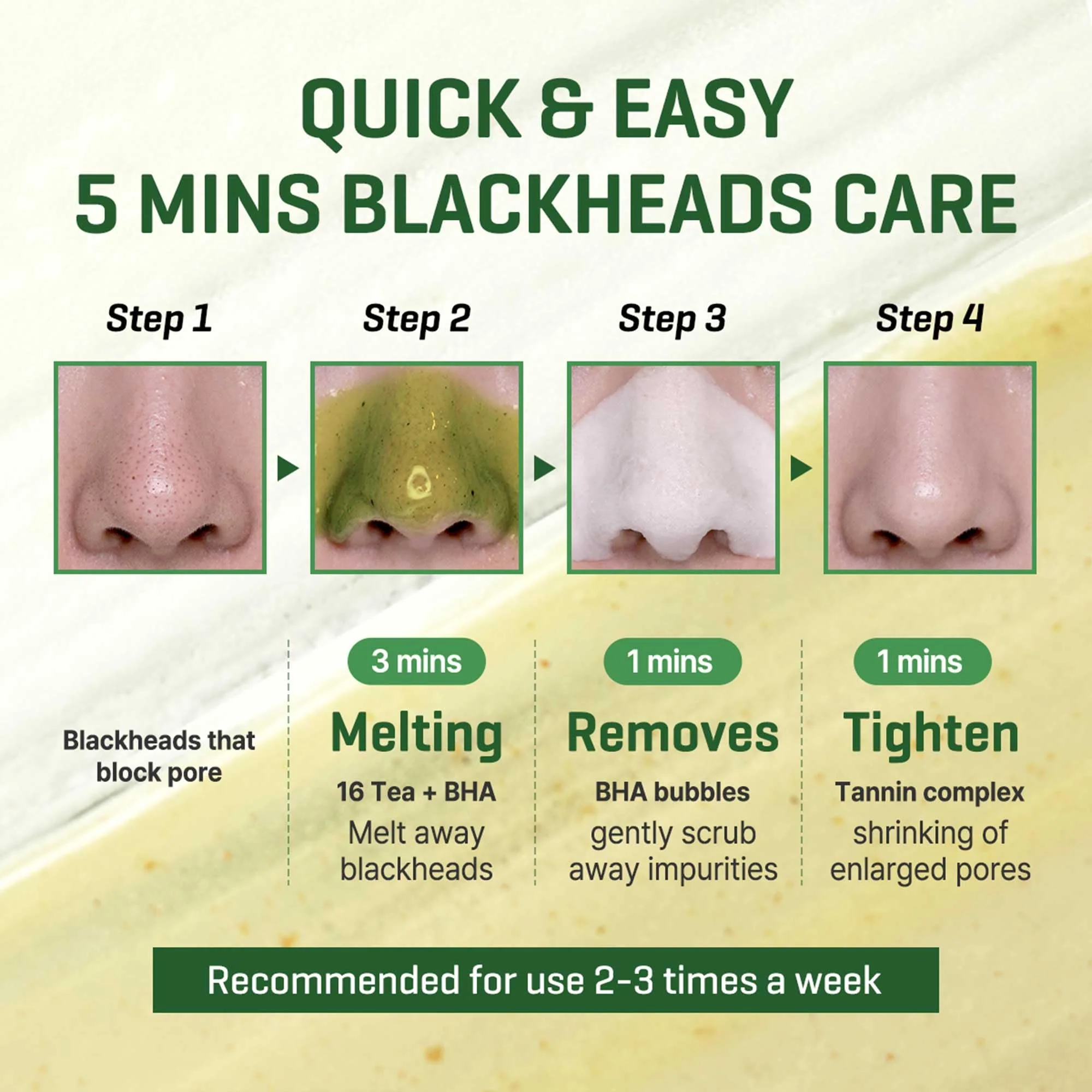 SOME BY MI Bye Bye Blackhead 30 Days Miracle Green Tea Tox Bubble Cleanser – 4.23oz, 120g – Korean Face Wash & Bubble Face Mask – Daily Blackhead-Removing Pore Minimizer for Face – Korean Skin Care - Image 4