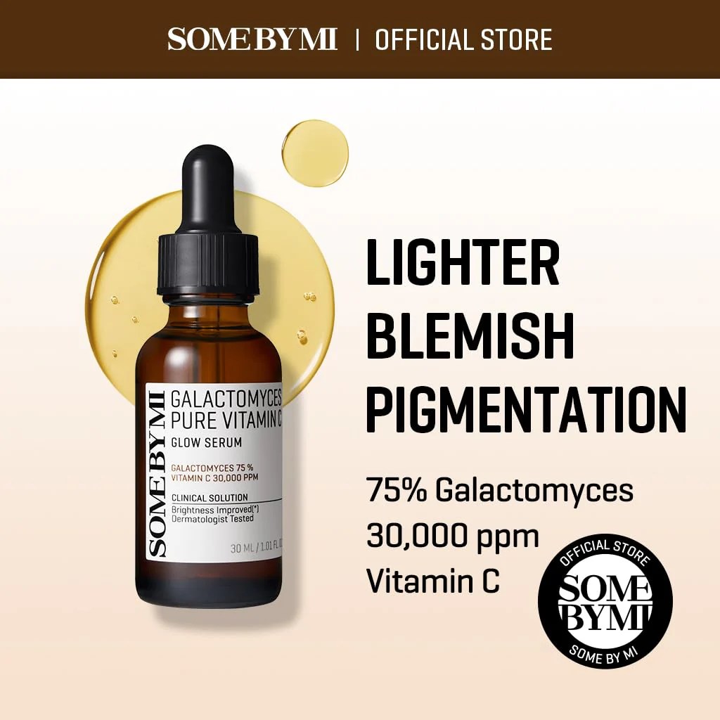 SOME BY MI Galactomyces Pure Vitamin C Glow Serum - 1.01Oz, 30ml - Korean Vitamin C Face Serum for Glow Glass Skin - Dark Spot Correcting Ampule with Brightening and Elasticity Care - Korean Skin Care - Image 7