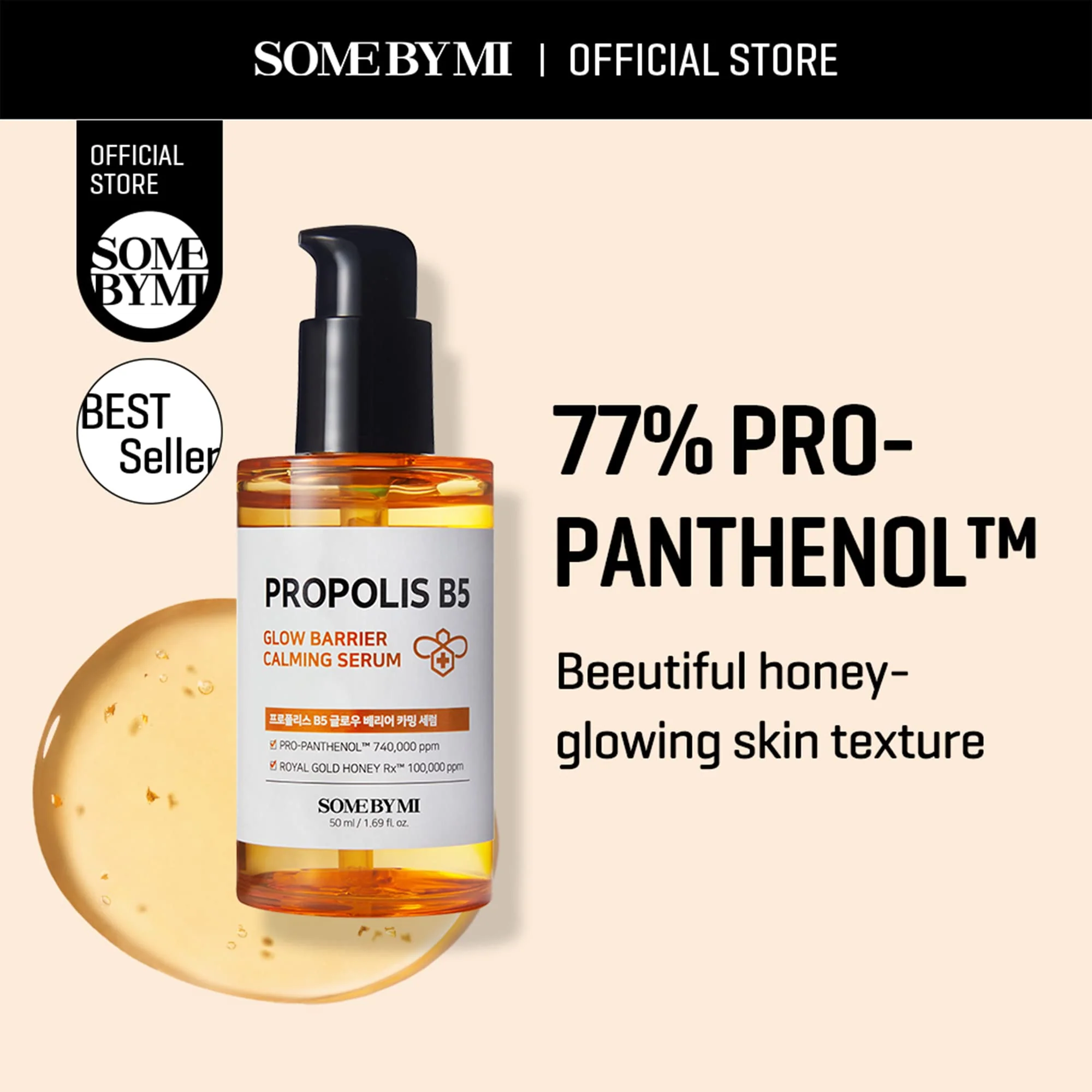 SOME BY MI Propolis B5 Glow Barrier Calming Serum / 1.69Oz, 50ml / Brightening and Calming Effect/Oiliness Control, Skin Radiance and Preventing Breakouts/Facial Skin Care - Image 6