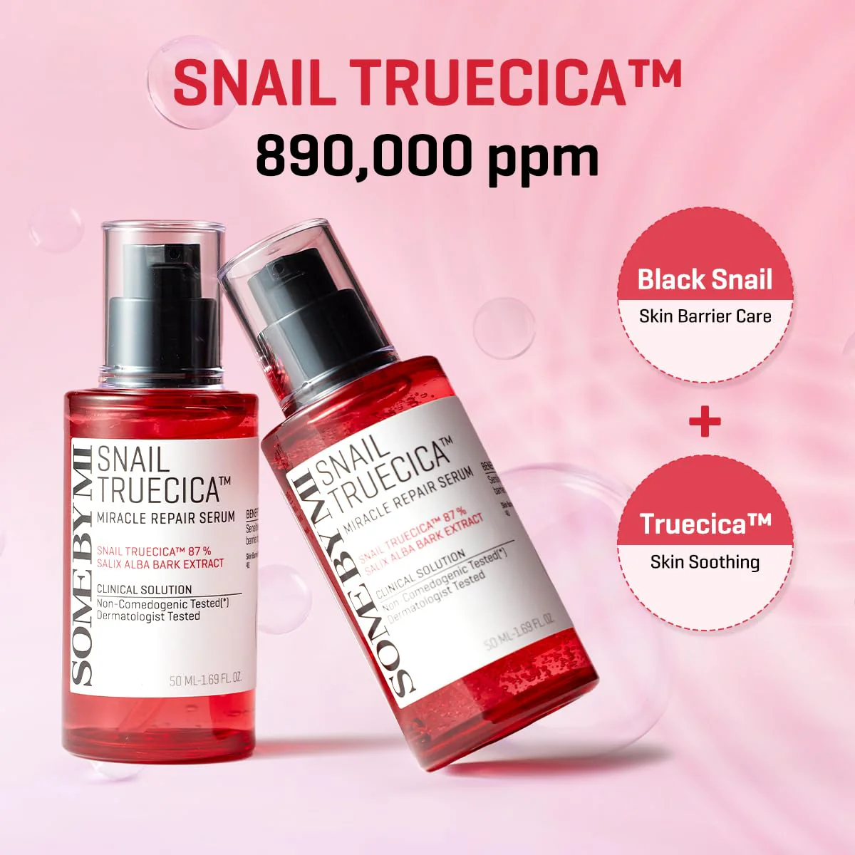 SOME BY MI Snail Trucica Miracle Repair Serum - 1.69Oz, 50ml - Made from Snail Mucin for Sensitive Skin - Daily Repair Face Serum for Post Acne Marks and Strengthen Skin Barrier - Korean Skin Care - Image 6