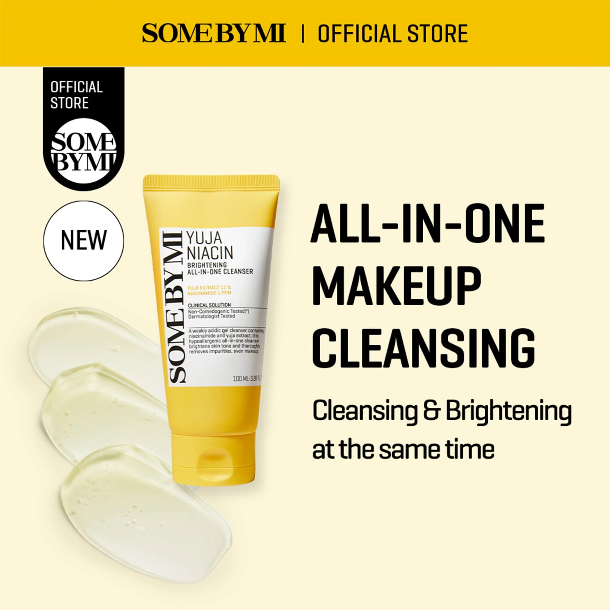 SOME BY MI Yuja Niacin Brightening All in One Cleanser - 3.38Oz, 100ml - Mild Daily Face Wash for Dull-Looking Skin - Low pH Formula with No Irritation - Pore and Sebum Care - Korean Skin Care - Image 8