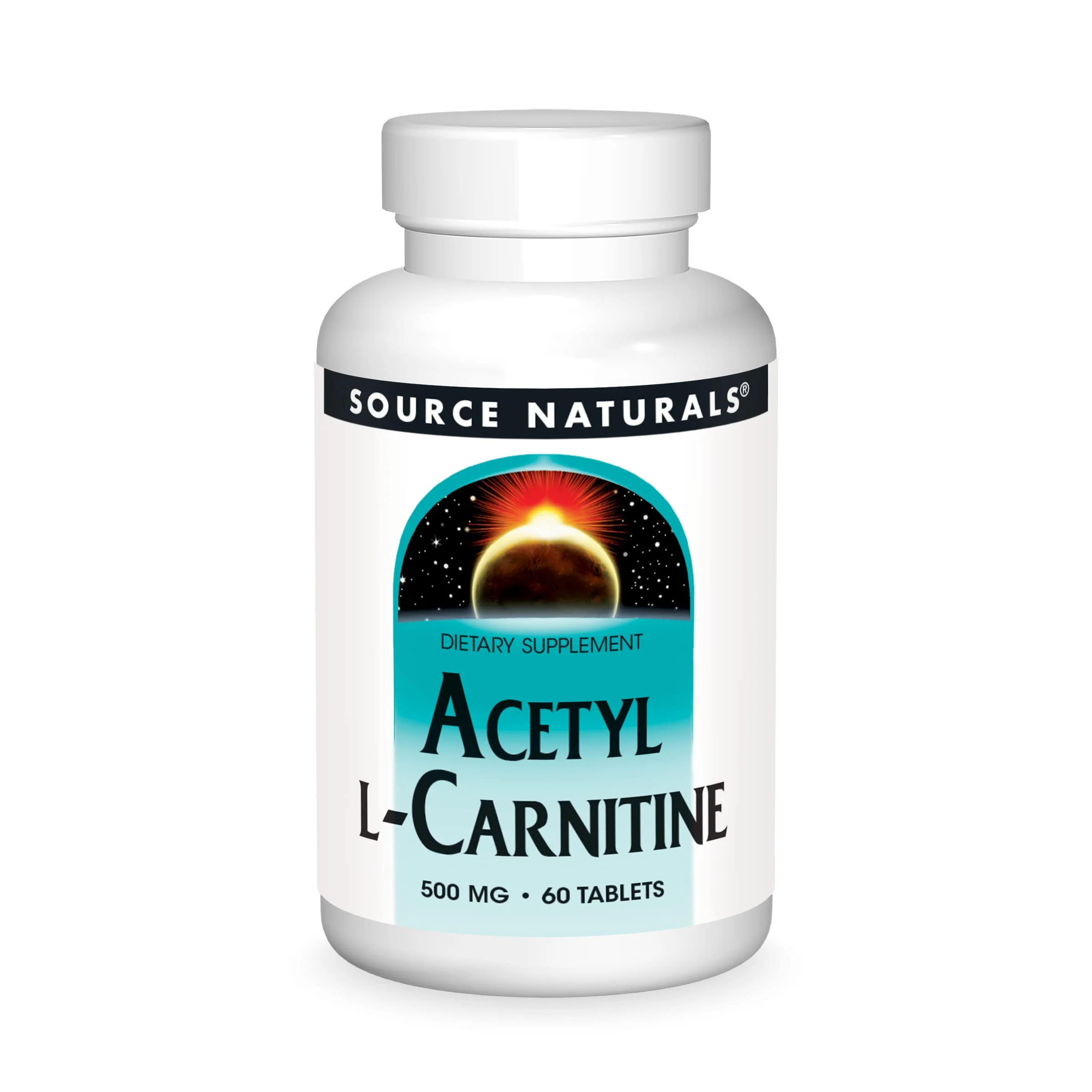 Source Naturals Acetyl L-Carnitine 500mg, 60 Tablets