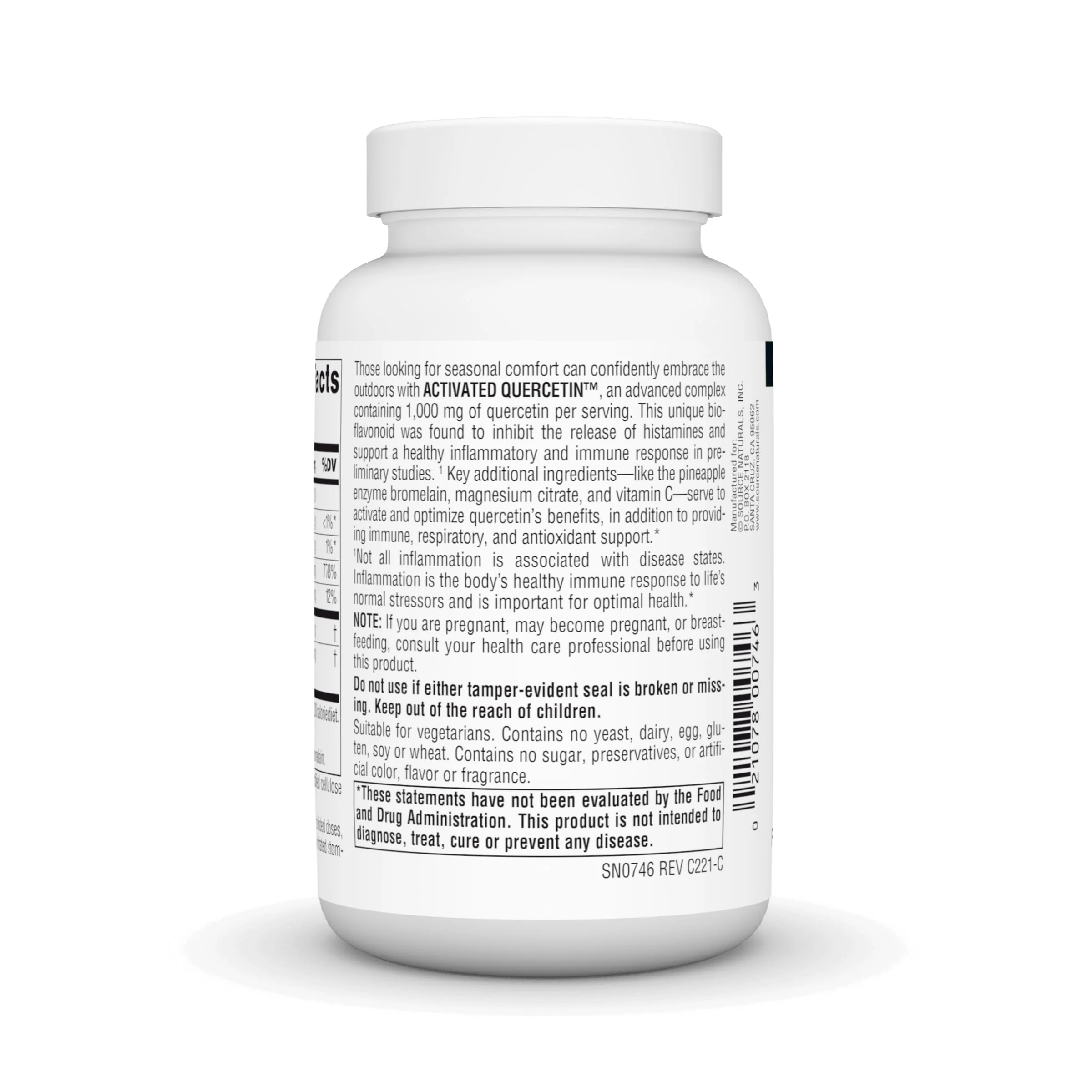 Source Naturals Activated Quercetin - Plant-Derived Bioflavonoid Complex - Seasonal & Immune Defense - 100 Tablets - Image 4