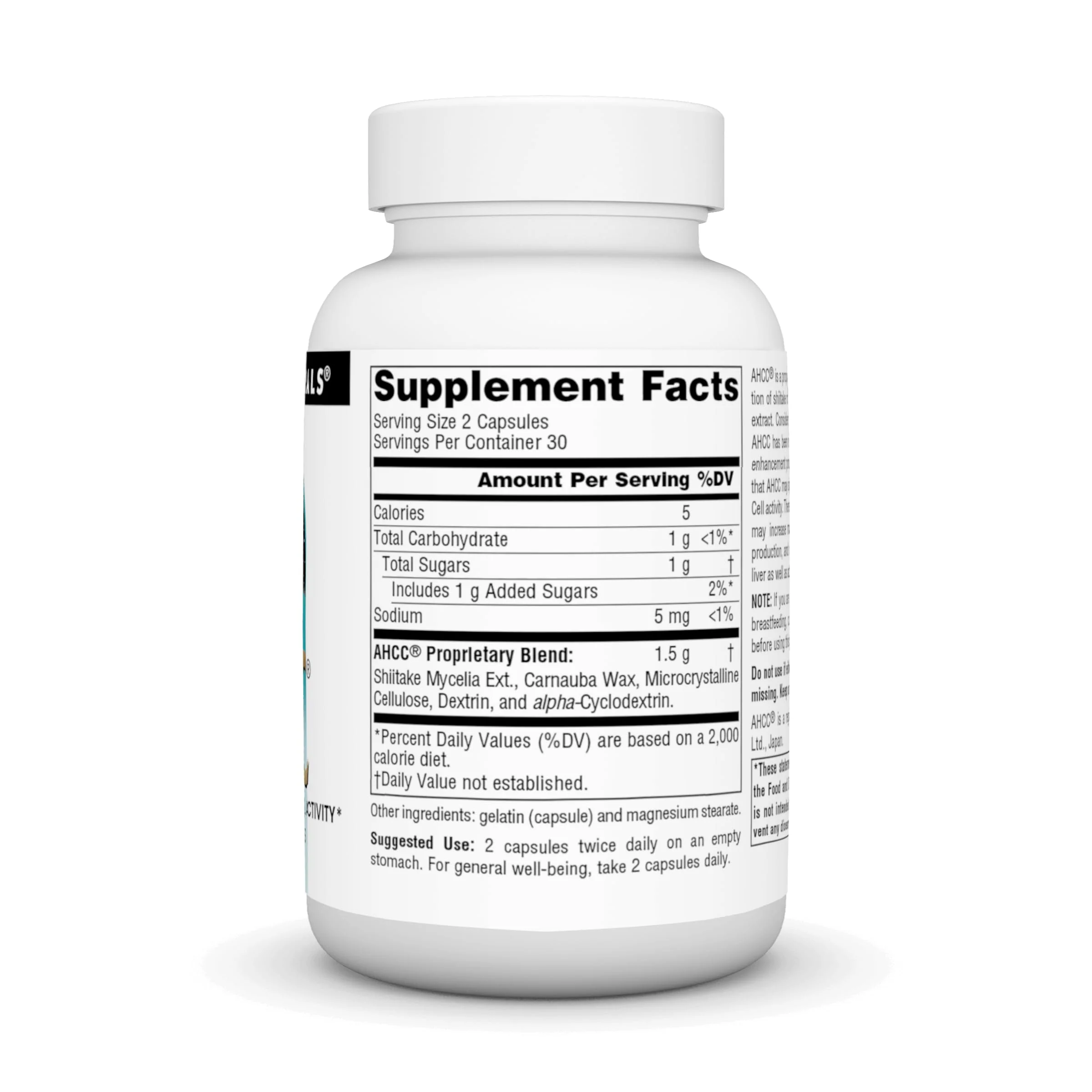 Source Naturals AHCC 750 mg Increases Natural Killer Cell Activity* - 60 Capsules - Image 6