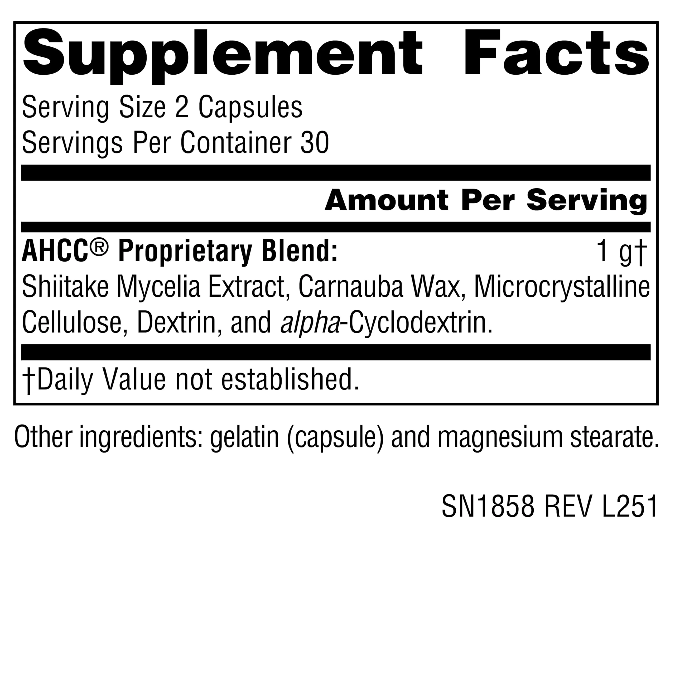 Source Naturals AHCC Increases Natural Killer Cell Activity* 500mg - 60 Capsules - Image 2