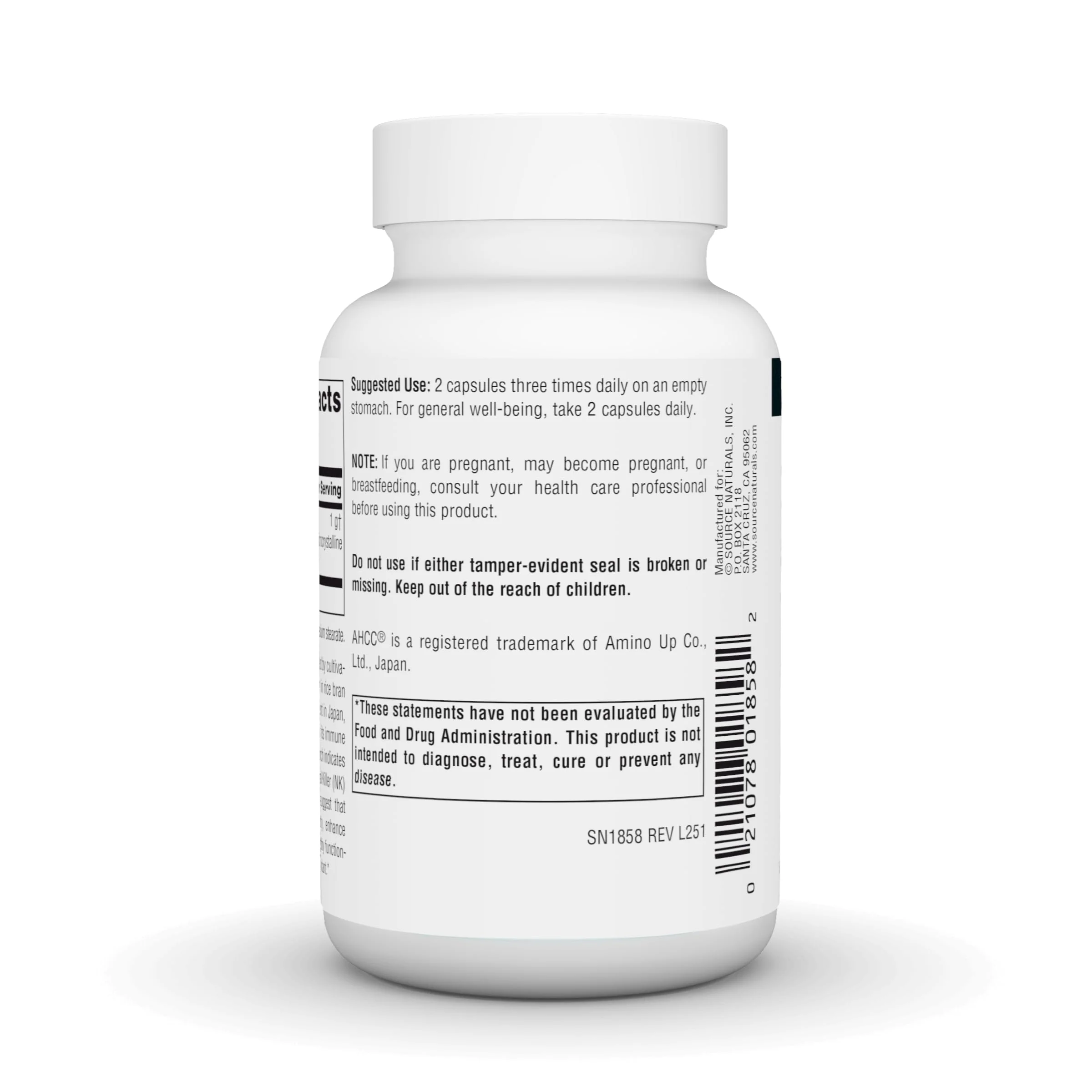 Source Naturals AHCC Increases Natural Killer Cell Activity* 500mg - 60 Capsules - Image 4