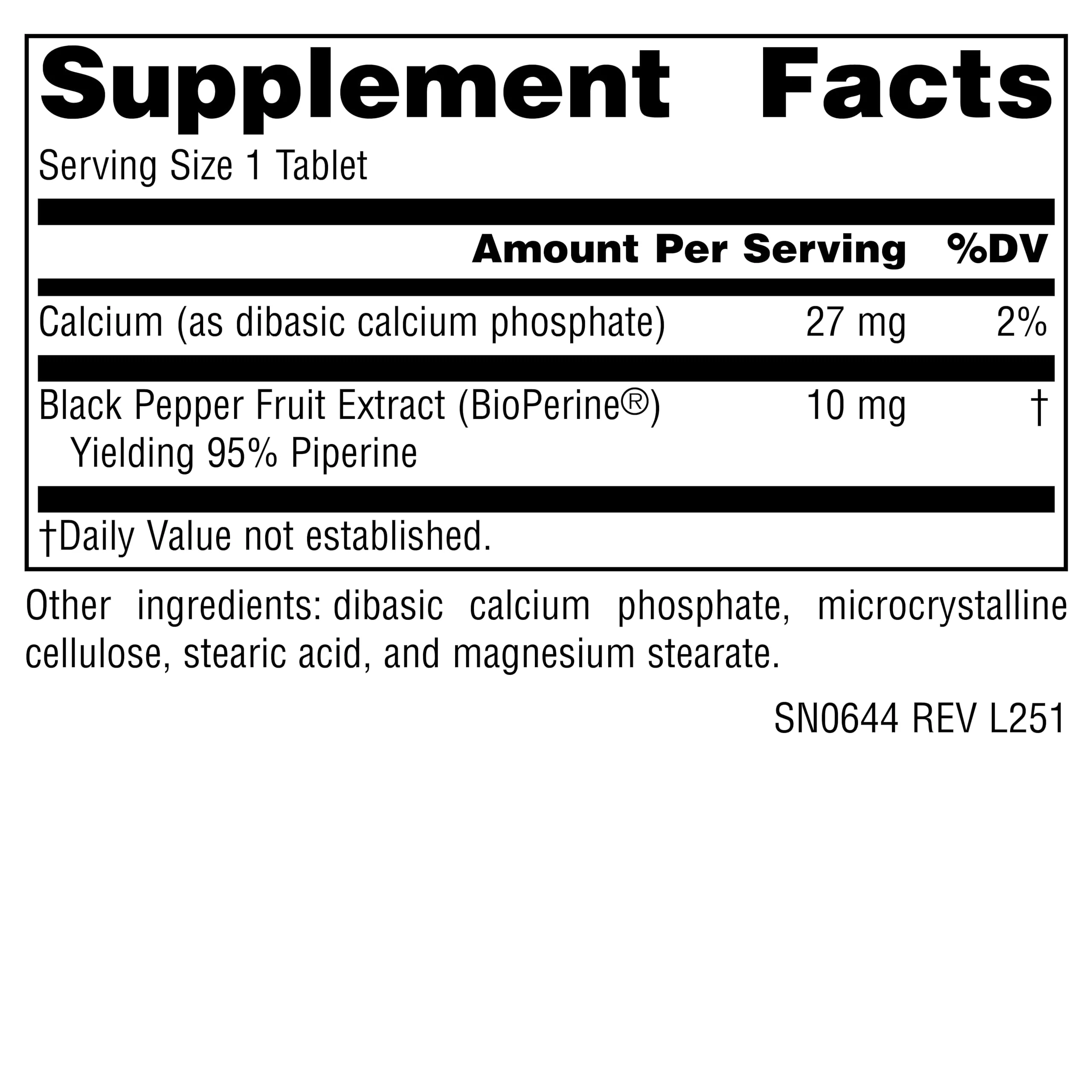 Source Naturals BioPerine - Black Pepper Fruit Extract, Promotes Nutrient Absorption* 10 mg, 120 Tablets - Image 6