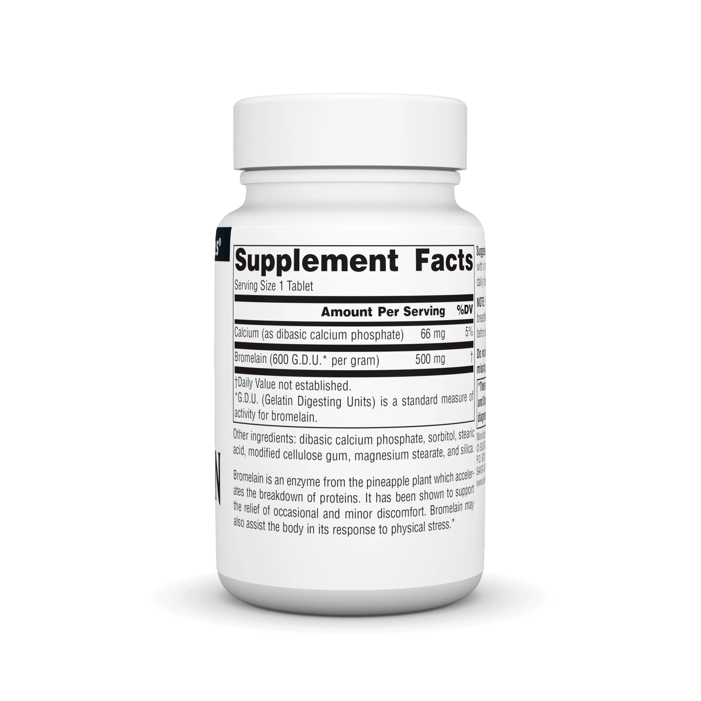 Source Naturals Bromelain 500mg Proteolytic Enzyme Supplement - 60 Tablets - Image 5