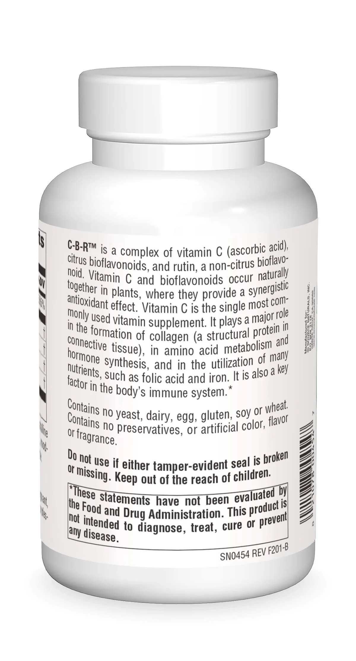 Source Naturals C-B-R - Vitamin C, Bioflavonoid Complex for Antioxidant Protection - 250 Tablets - Image 6