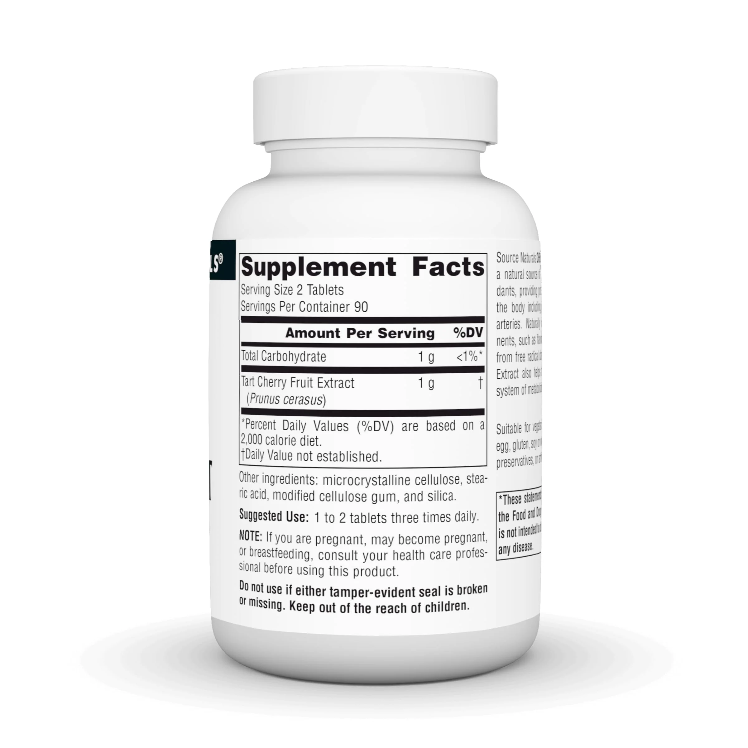 Source Naturals Cherry Fruit Extract, Dietary Supplement - 500 mg - 180 Vegetarian Tablets - Image 5