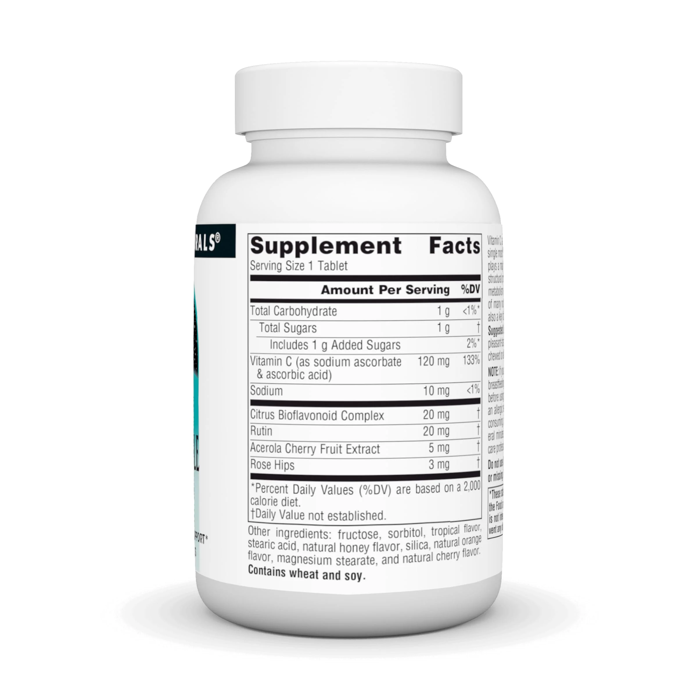 Source Naturals Chewable C, Acerola Cherry, Antioxidant Immune Support* - 120mg - 100 Fruit Flavored Tablets - Image 5