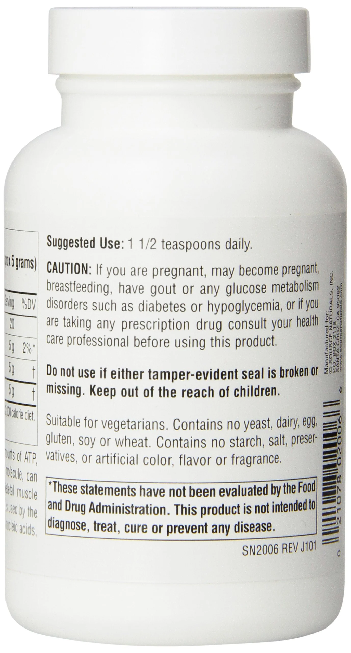 Source Naturals D-Ribose, Enhances ATP Energery* - 100 Grams Powder - Image 4
