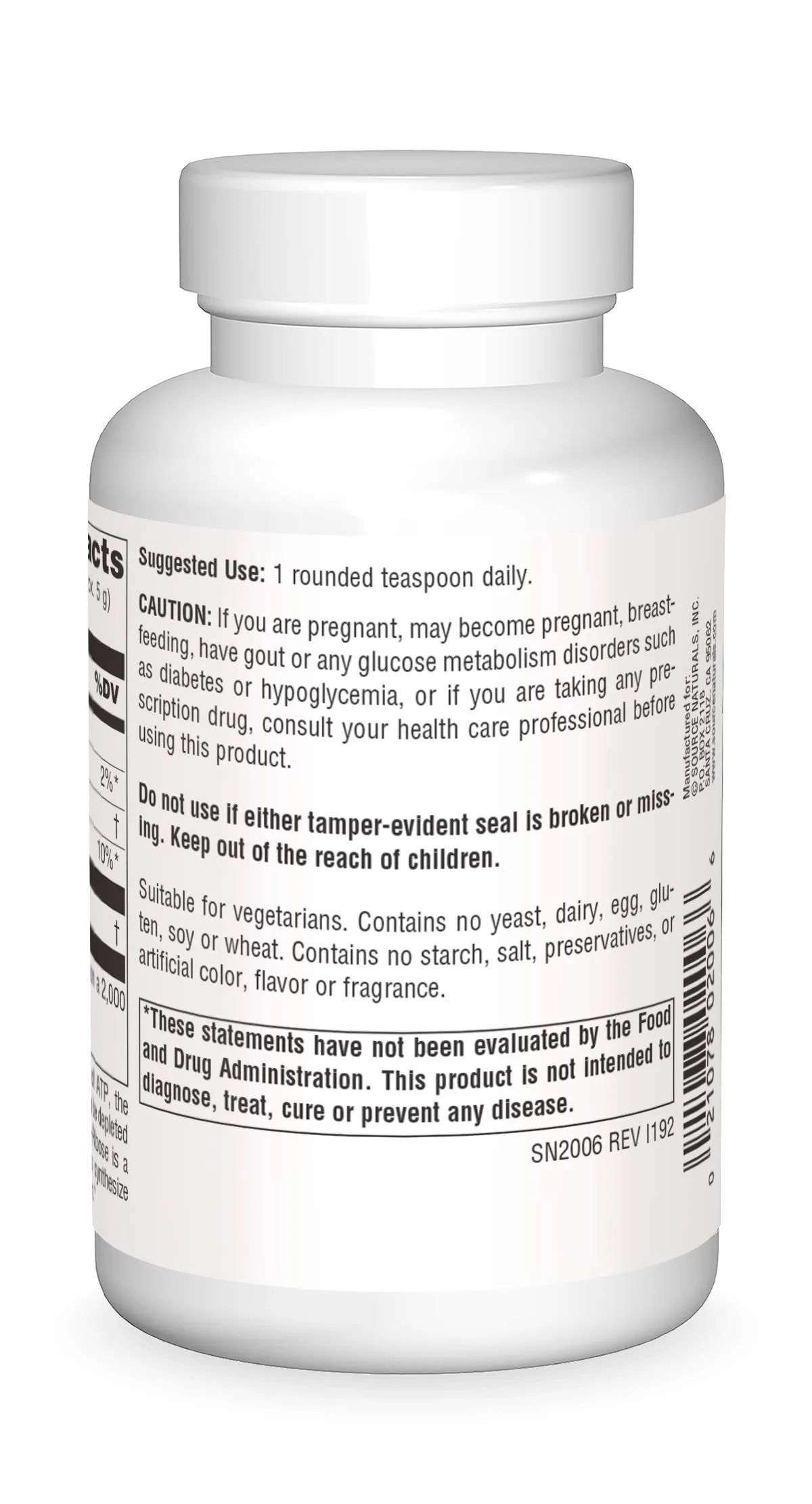 Source Naturals D-Ribose, Enhances ATP Energery* - 100 Grams Powder - Image 6