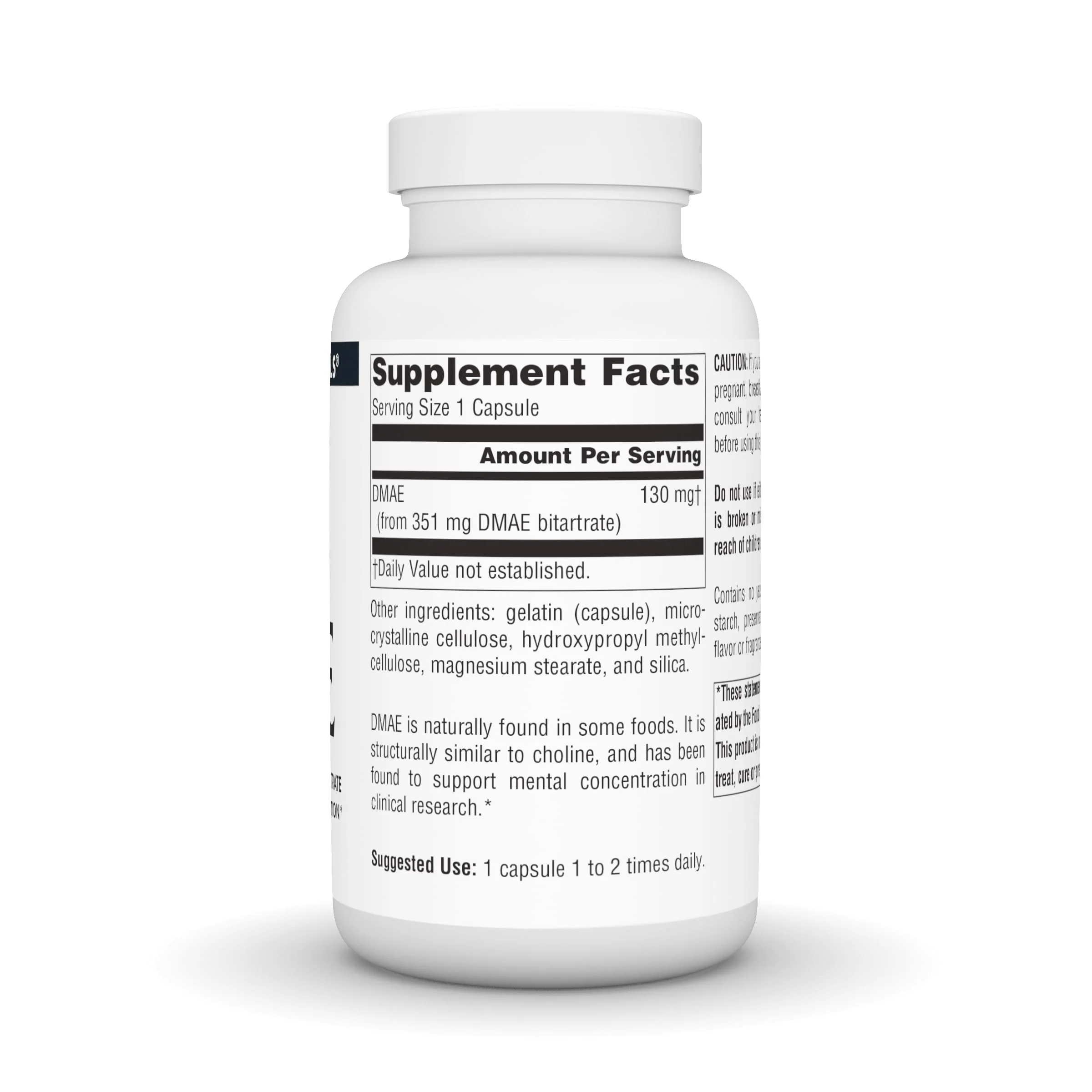 Source Naturals DMAE, Dimethylaminoethanol Bitartrate - Supports Mental Concentration - 200 Capsules - Image 7