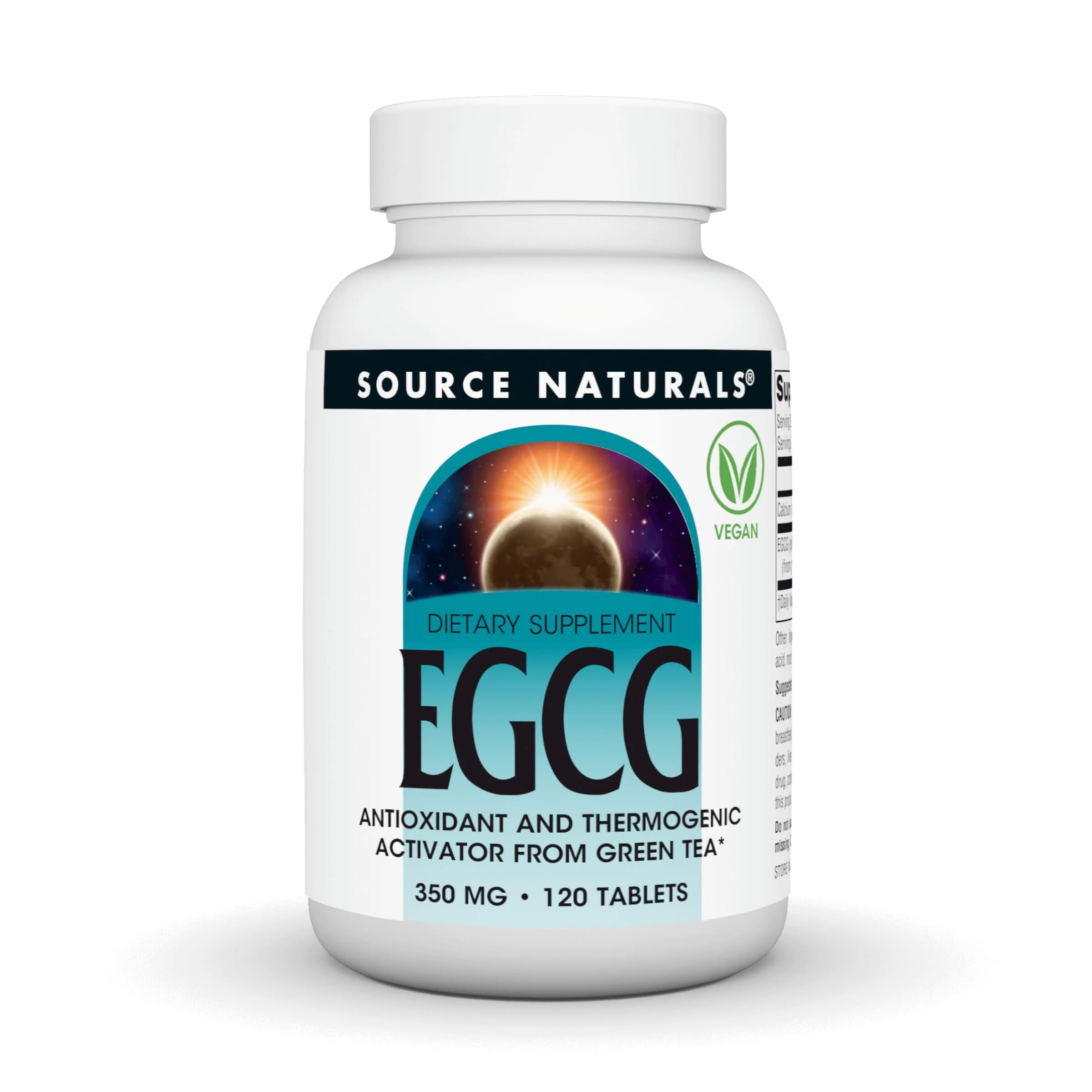 Source Naturals EGCG, Antioxidant and Thermogenic Activator from Green Tea*, 350 mg - 120 Tablets