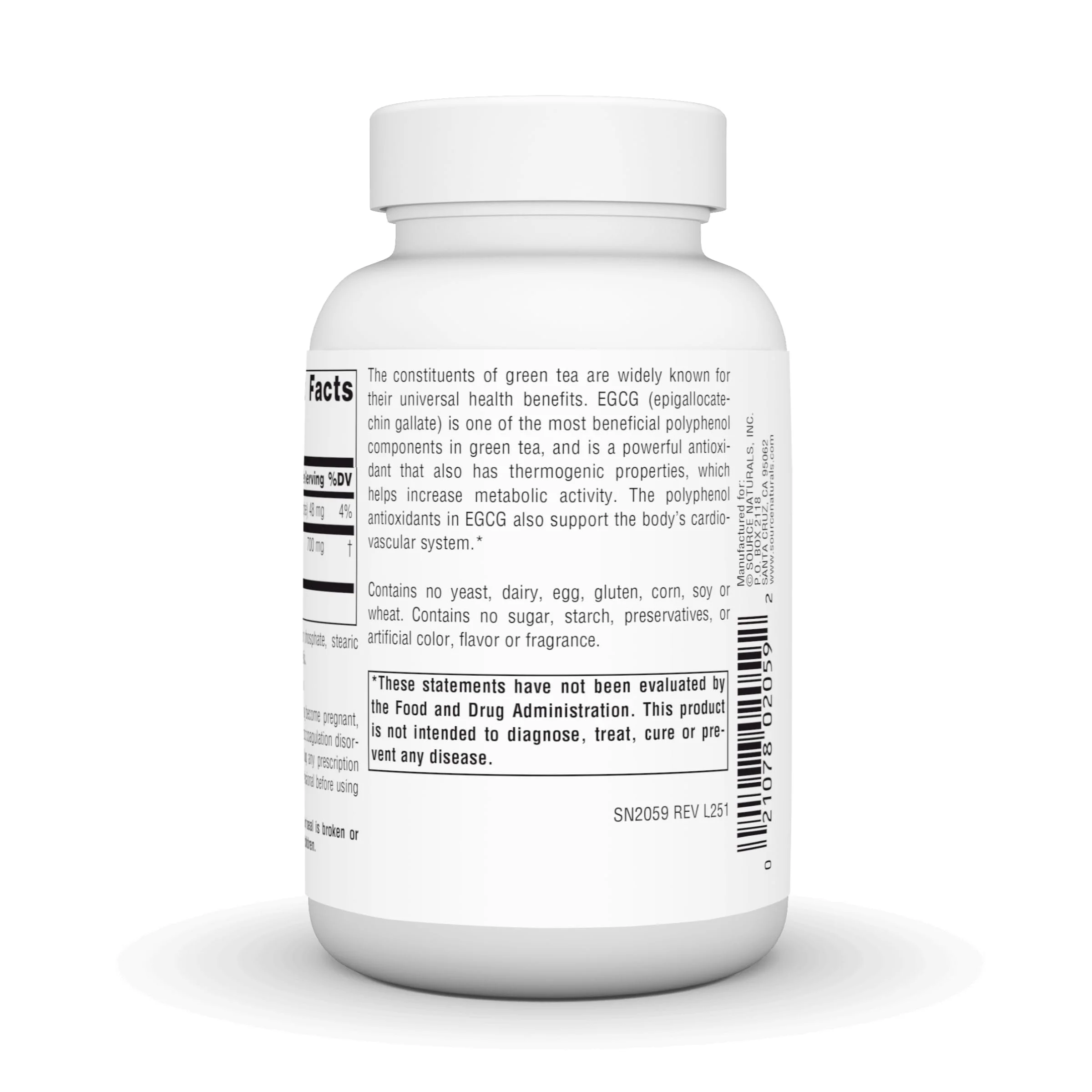 Source Naturals EGCG, Antioxidant and Thermogenic Activator from Green Tea*, 350 mg - 120 Tablets - Image 4