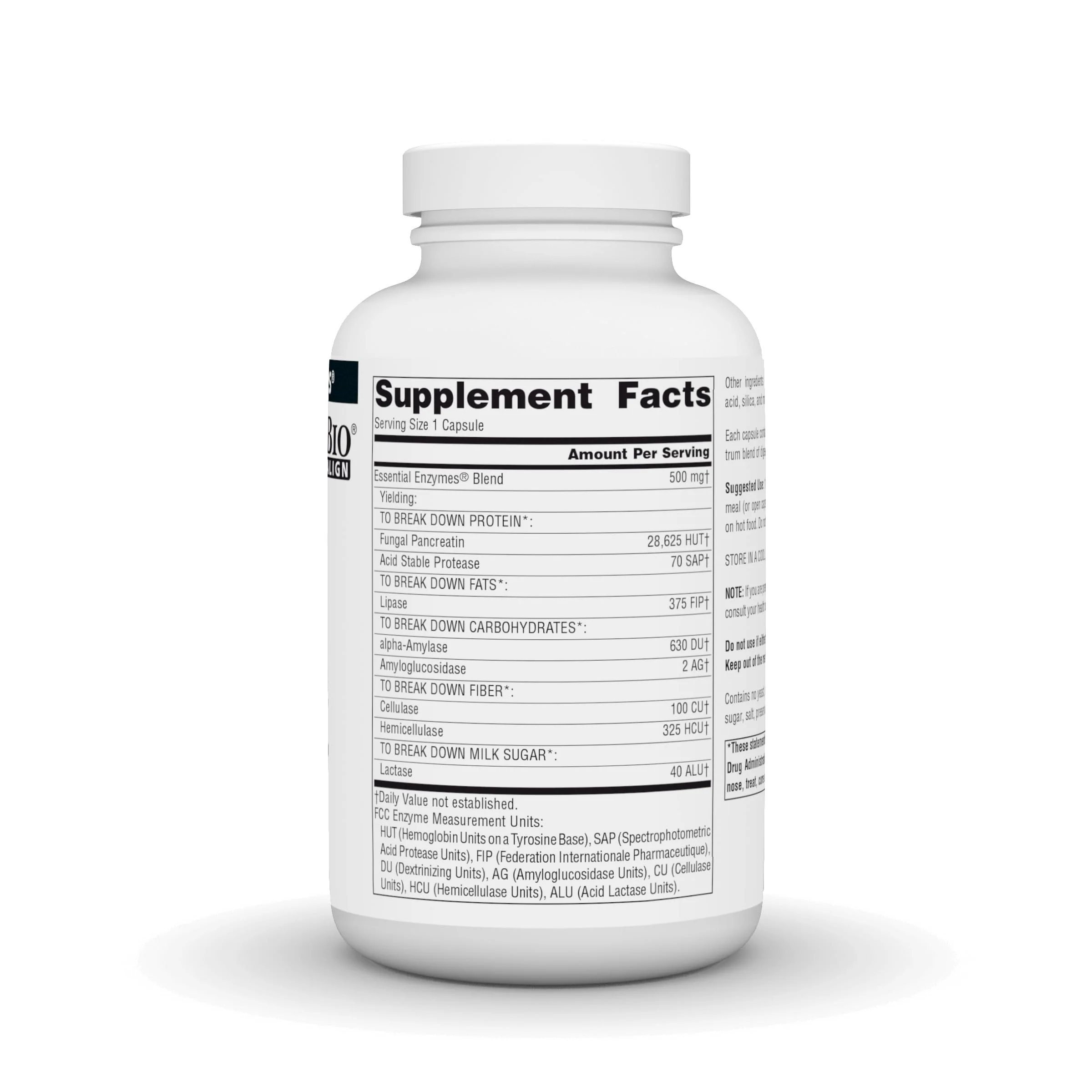 Source Naturals Essential Enzymes Digestive Aid* - 500mg - 240 Capsules - Image 6