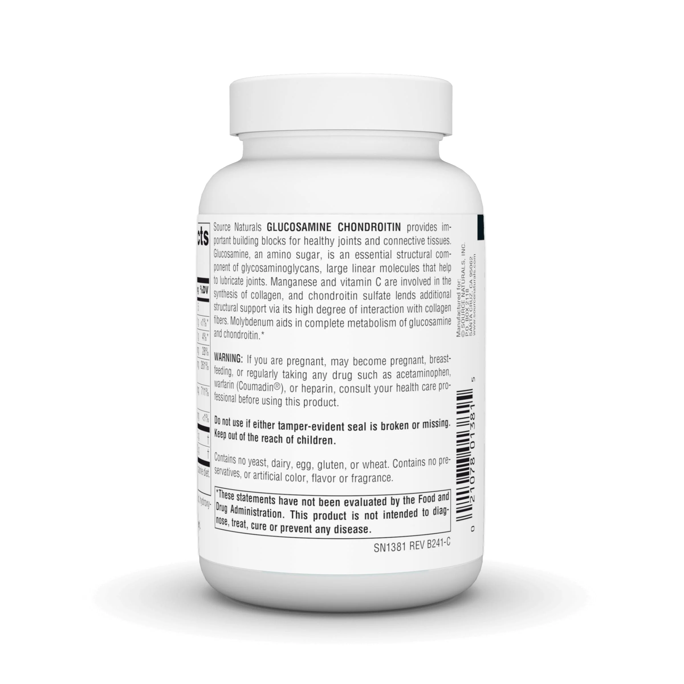 Source Naturals Extra Strength Glucosamine Chondroitin, Promotes Healthy Joints*, 60 Tablets - Image 4